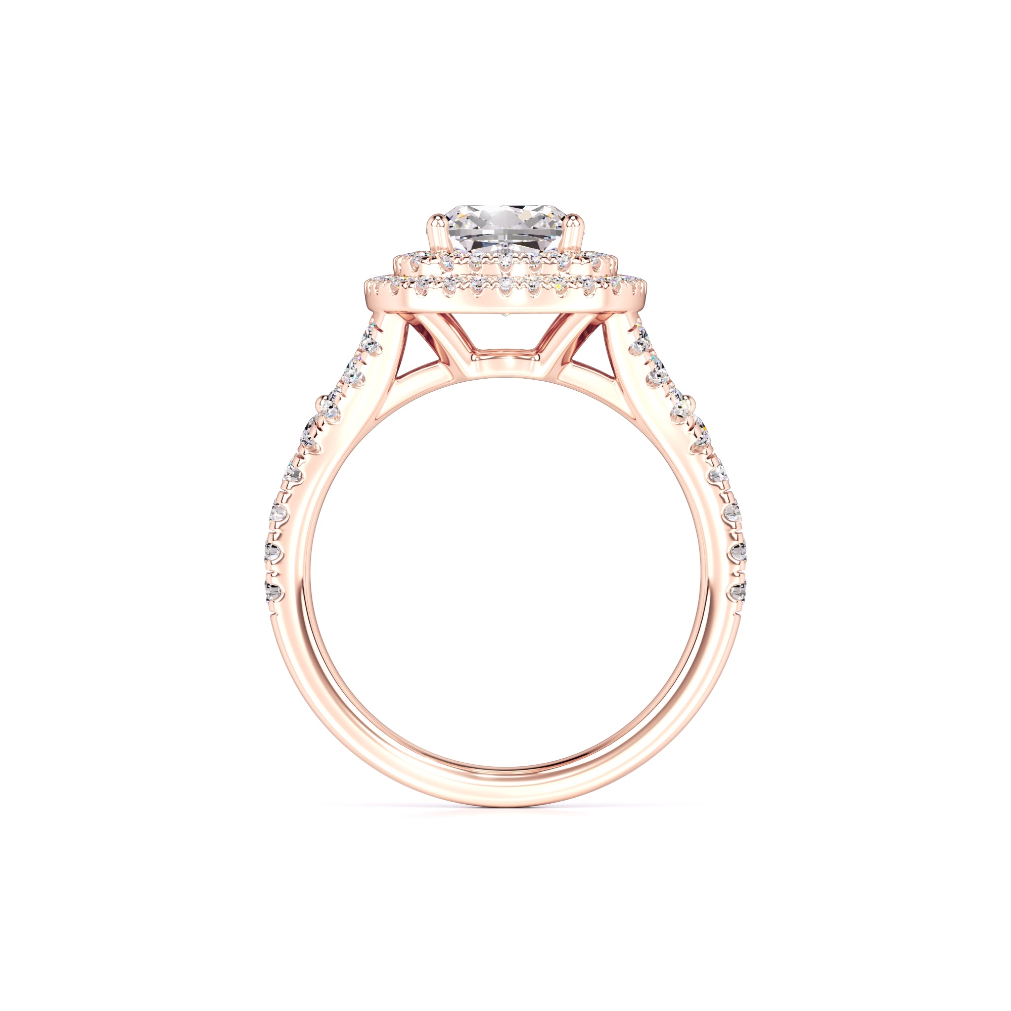Vera Moissanite & Lab Grown Diamond Ring | Rose Gold | 4