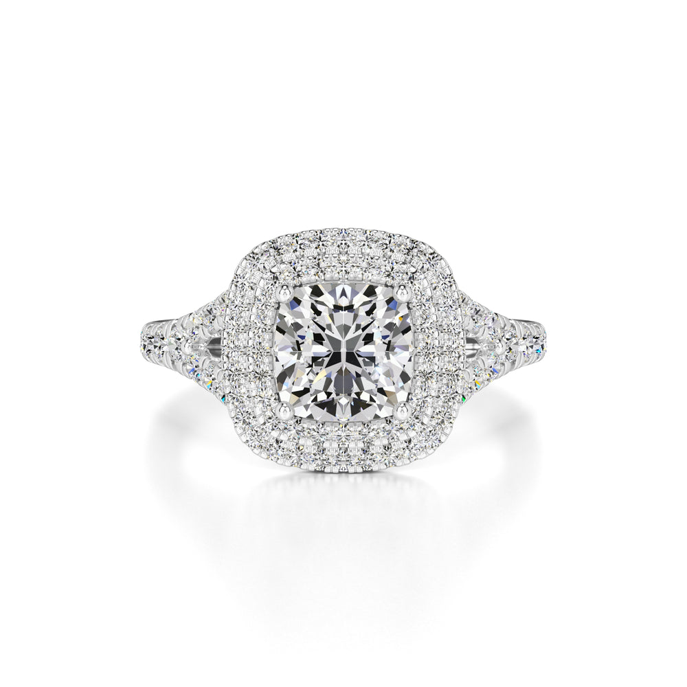 Vera Moissanite & Lab Grown Diamond Ring | White Gold | 1