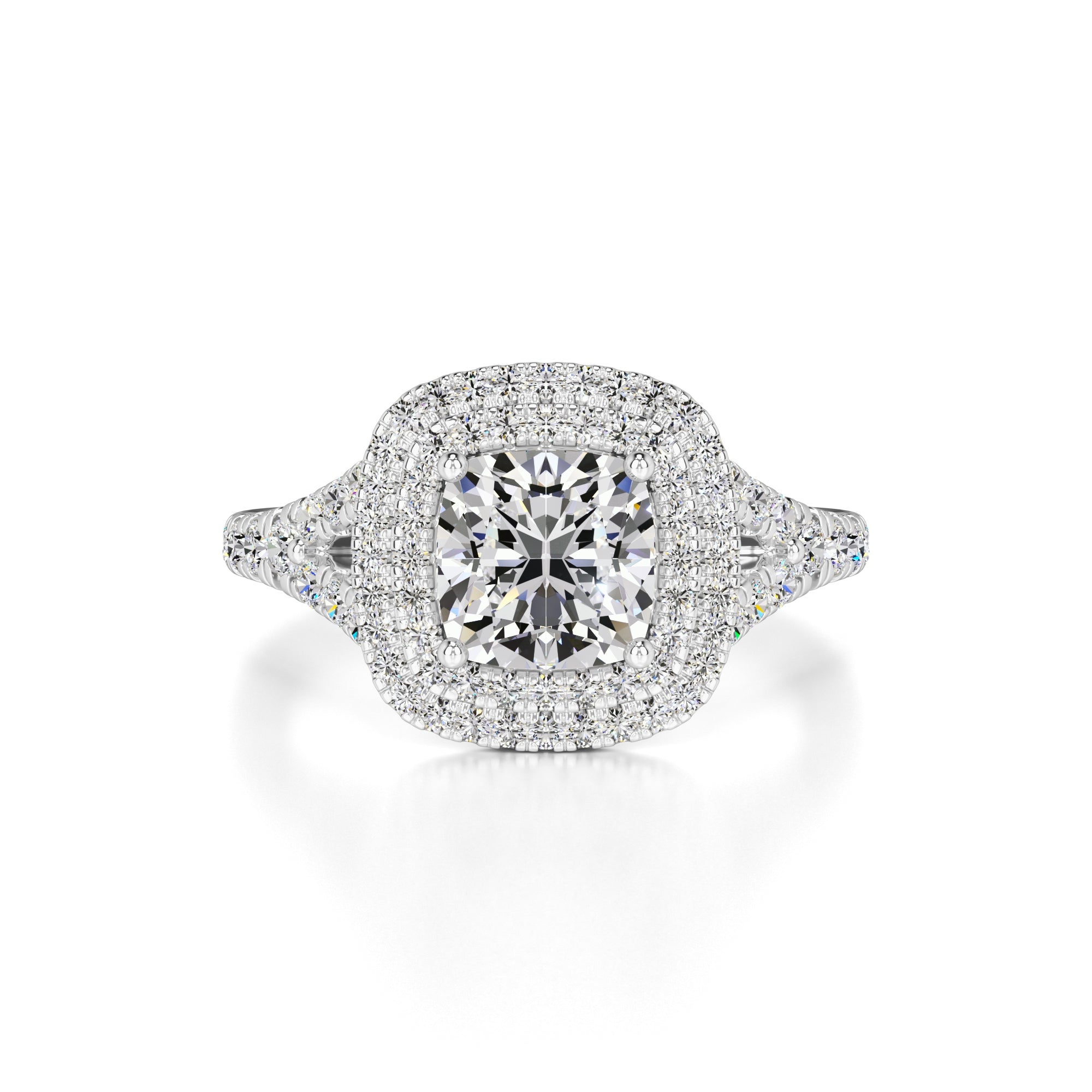 Vera Moissanite & Lab Grown Diamond Ring | White Gold | 1