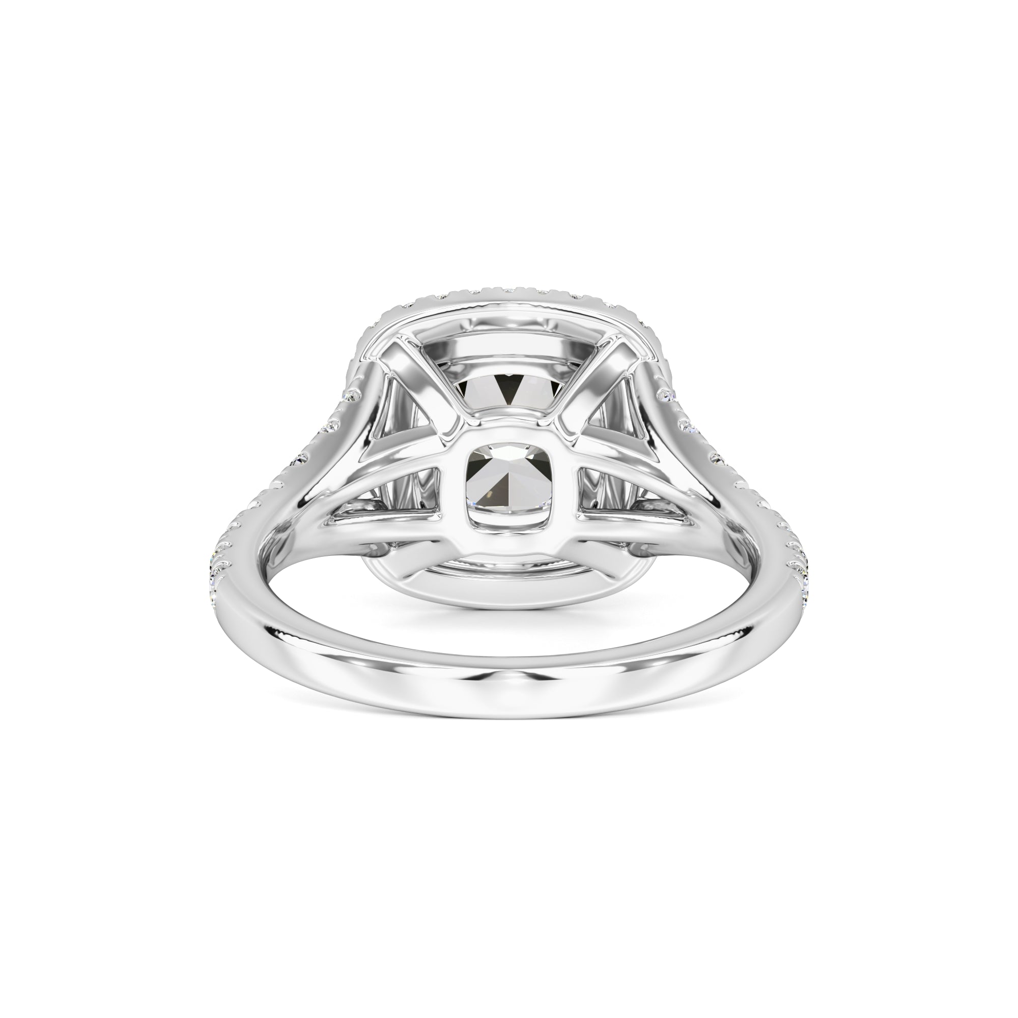 Vera Moissanite & Lab Grown Diamond Ring | White Gold | 3