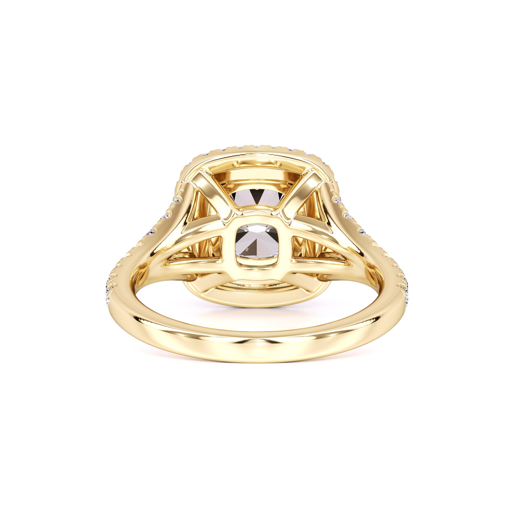 Vera Moissanite & Lab Grown Diamond Ring | Yellow Gold | 3