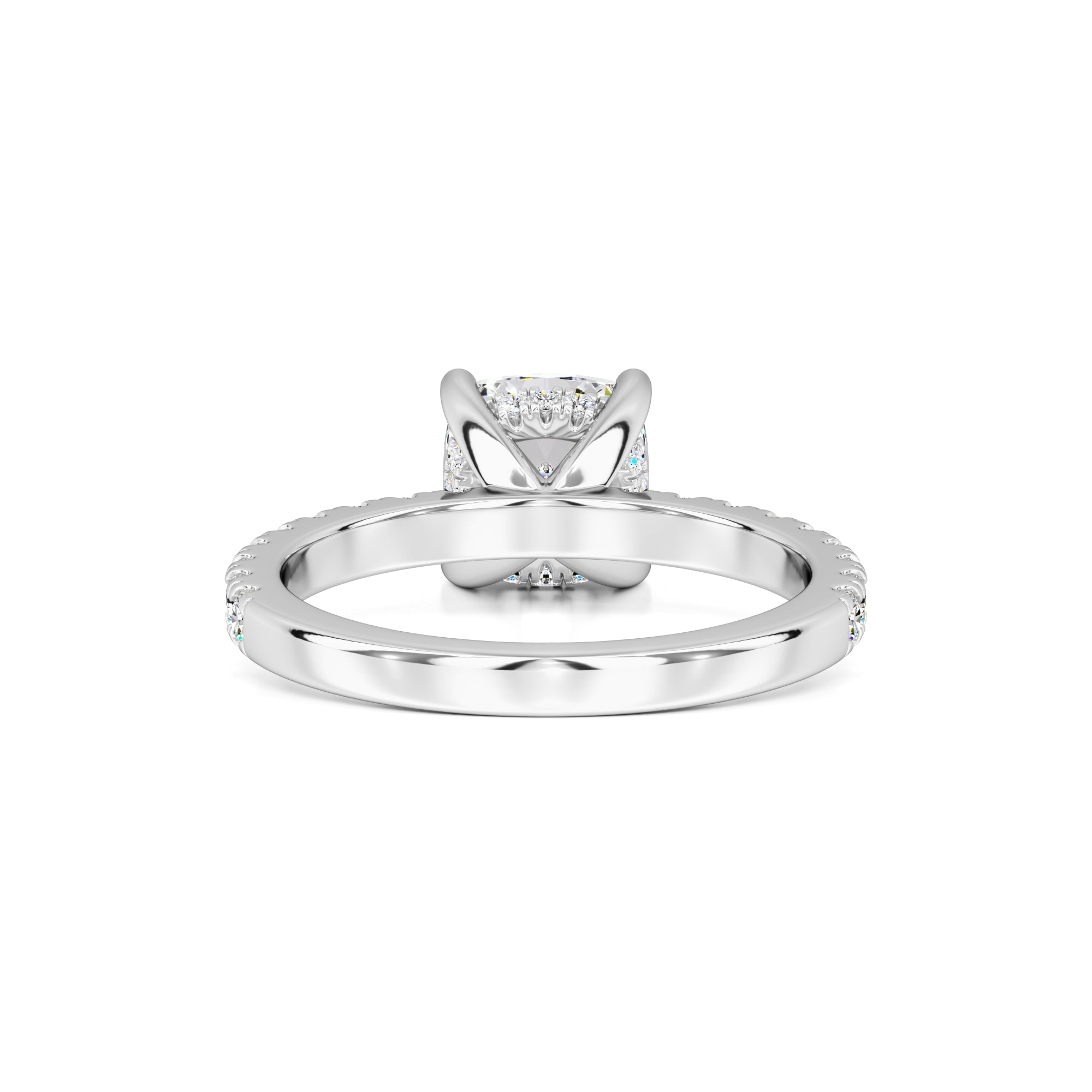 Eliza Moissanite & Lab Grown Diamond Ring | White Gold | 3