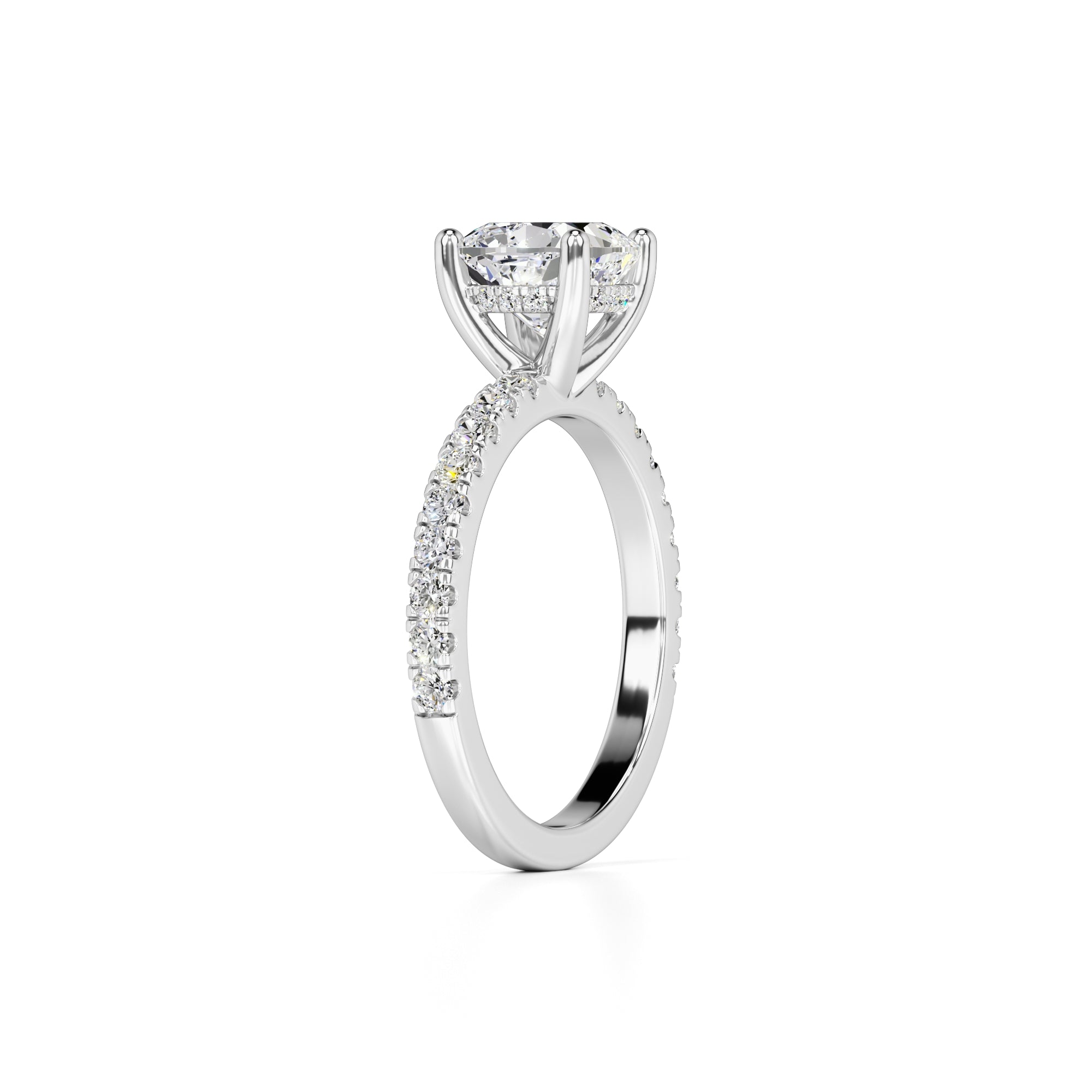 Eliza Lab Grown Diamond Ring | White Gold | 3