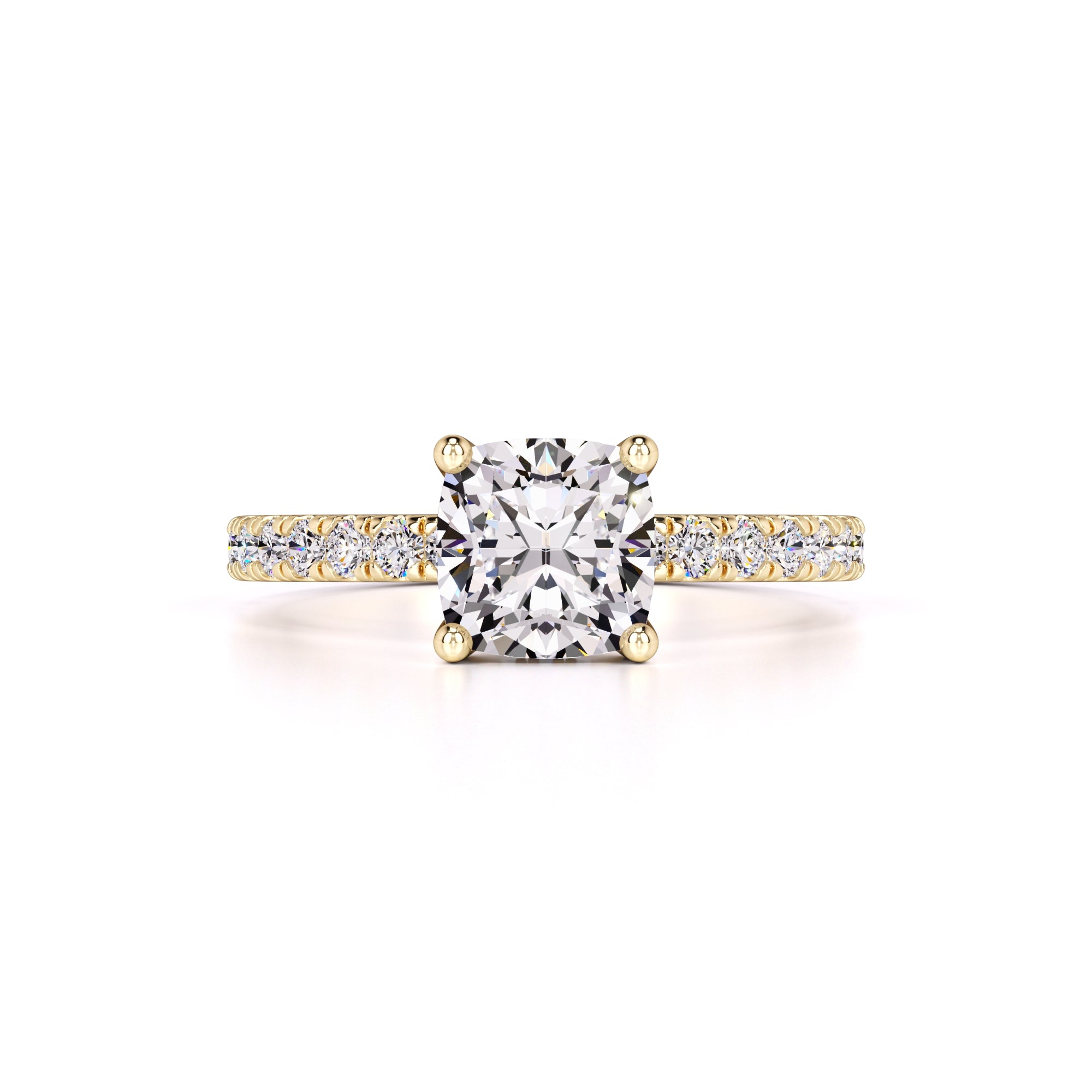 Eliza Moissanite & Lab Grown Diamond Ring | Yellow Gold | 1