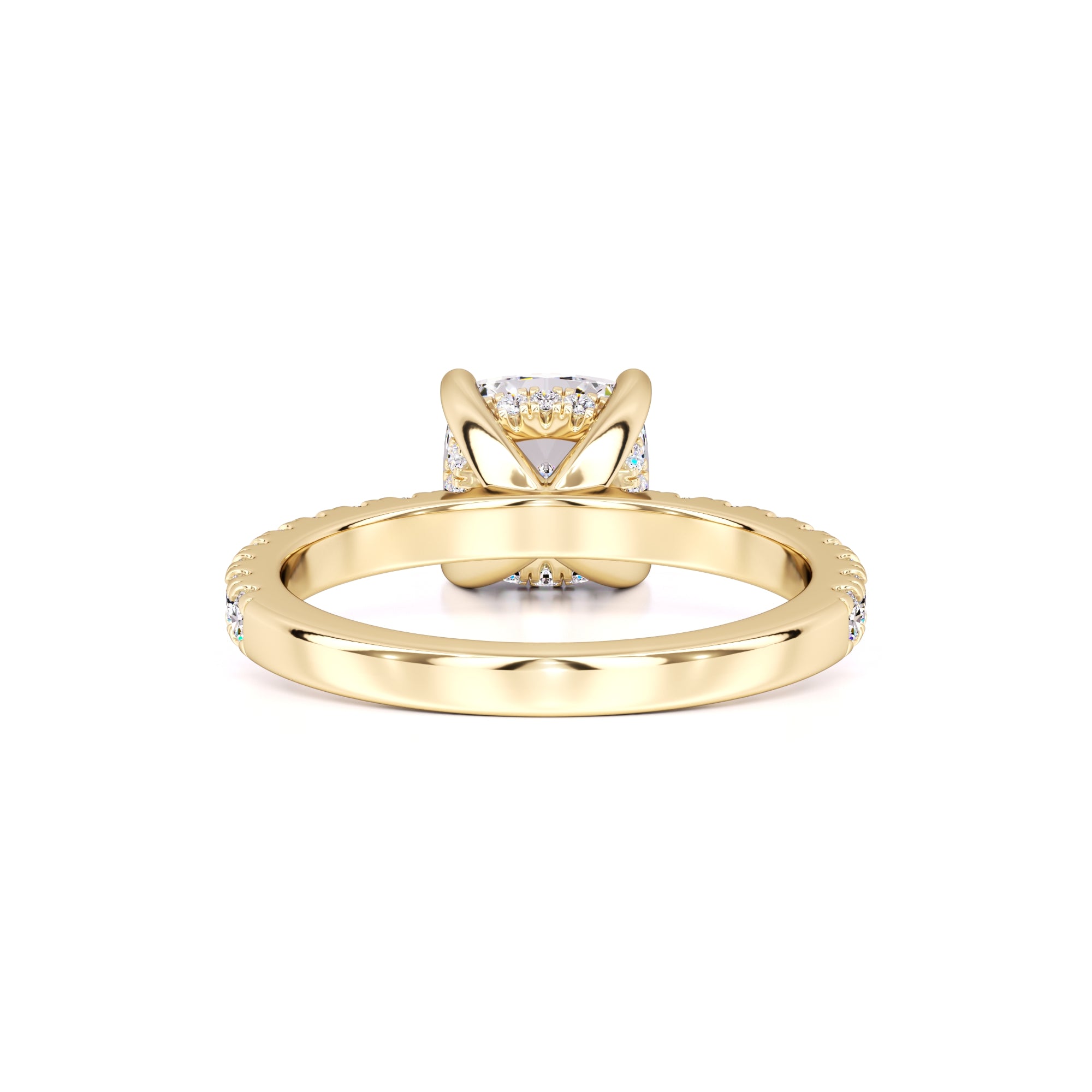 Eliza Moissanite & Lab Grown Diamond Ring | Yellow Gold | 3