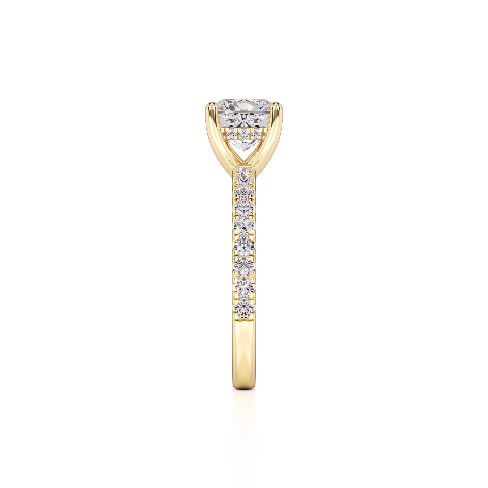 Eliza Lab Grown Diamond Ring | Yellow Gold | 4