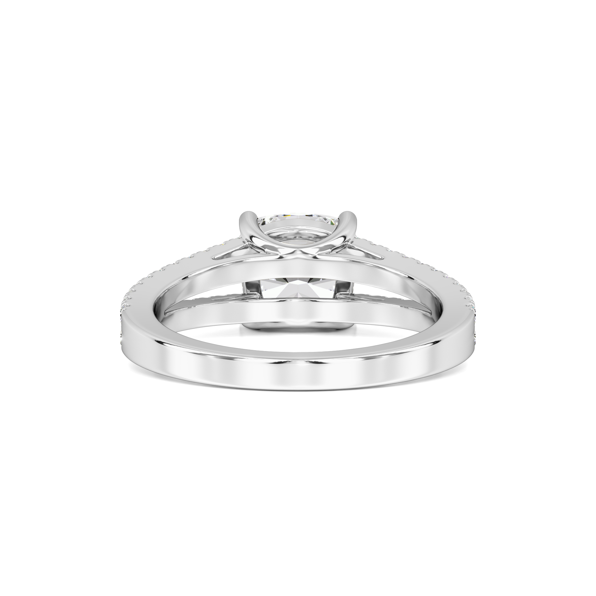 Elle Moissanite & Lab Grown Diamond Ring | White Gold | 3