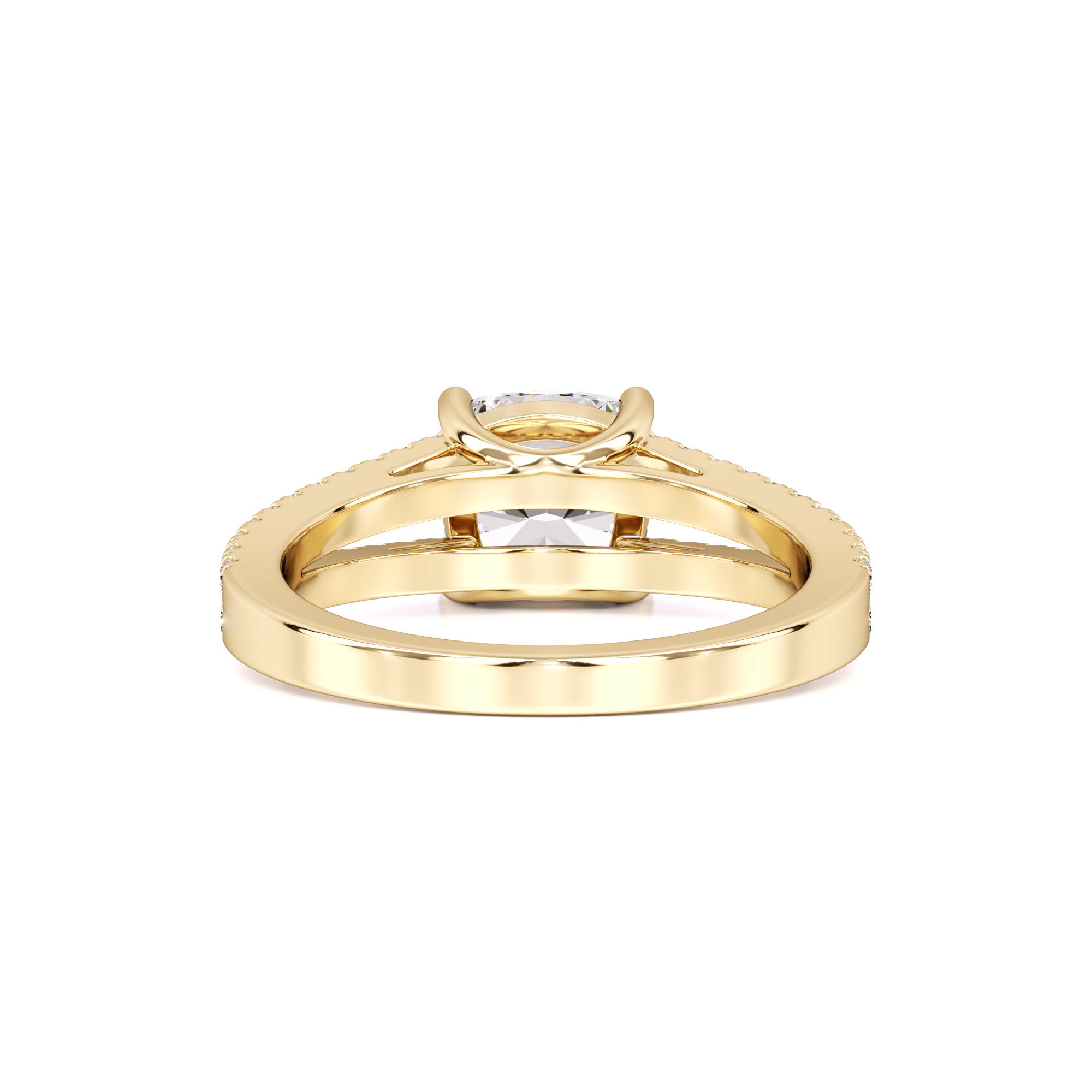 Elle Moissanite & Lab Grown Diamond Ring | Yellow Gold | 3