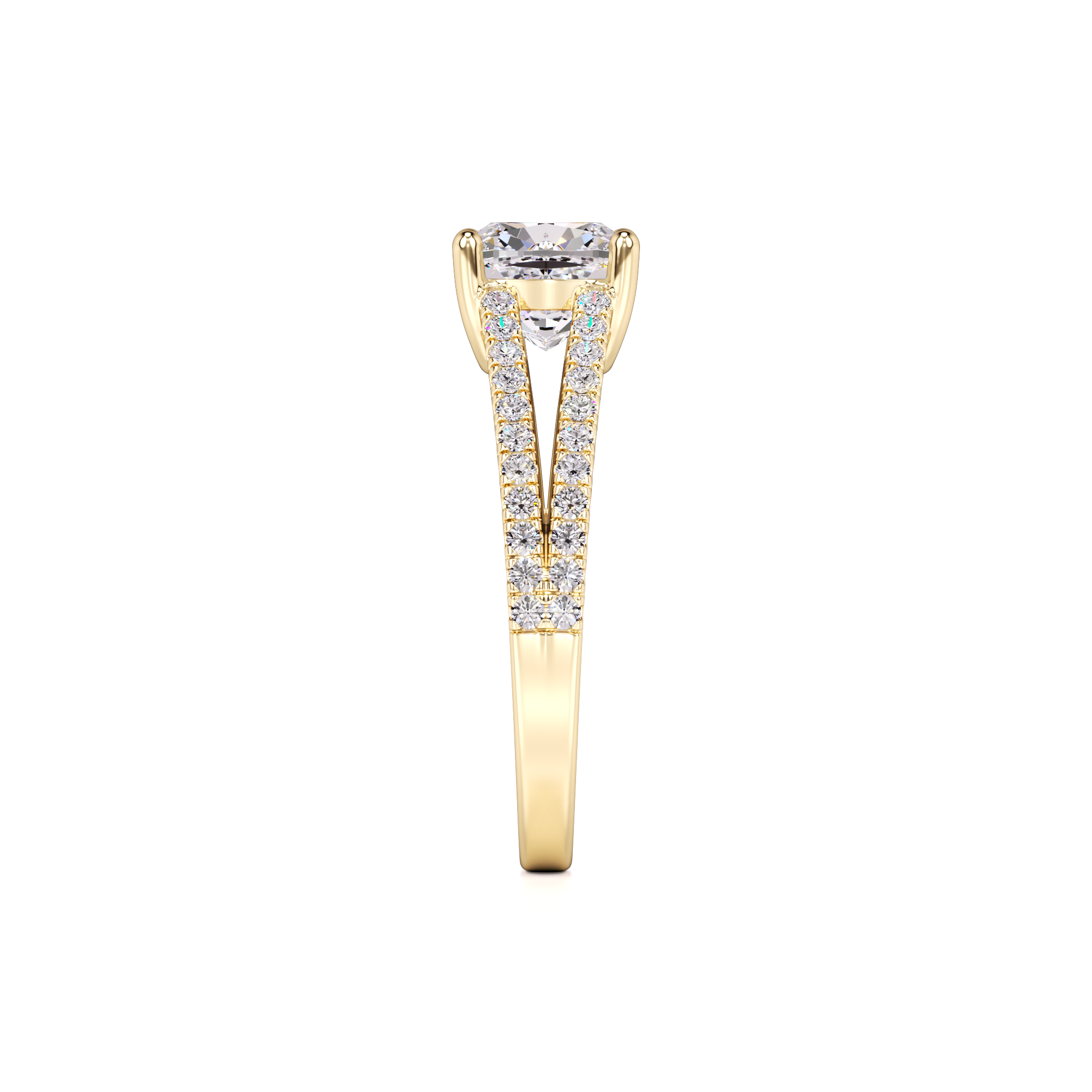 Nina Lab Grown Diamond Ring | Yellow Gold | 4