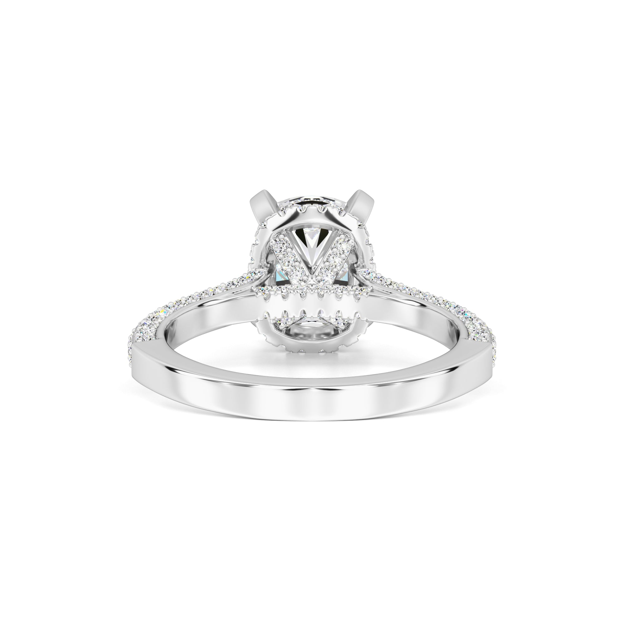 Everleigh Moissanite & Lab Grown Diamond Ring | White Gold | 3