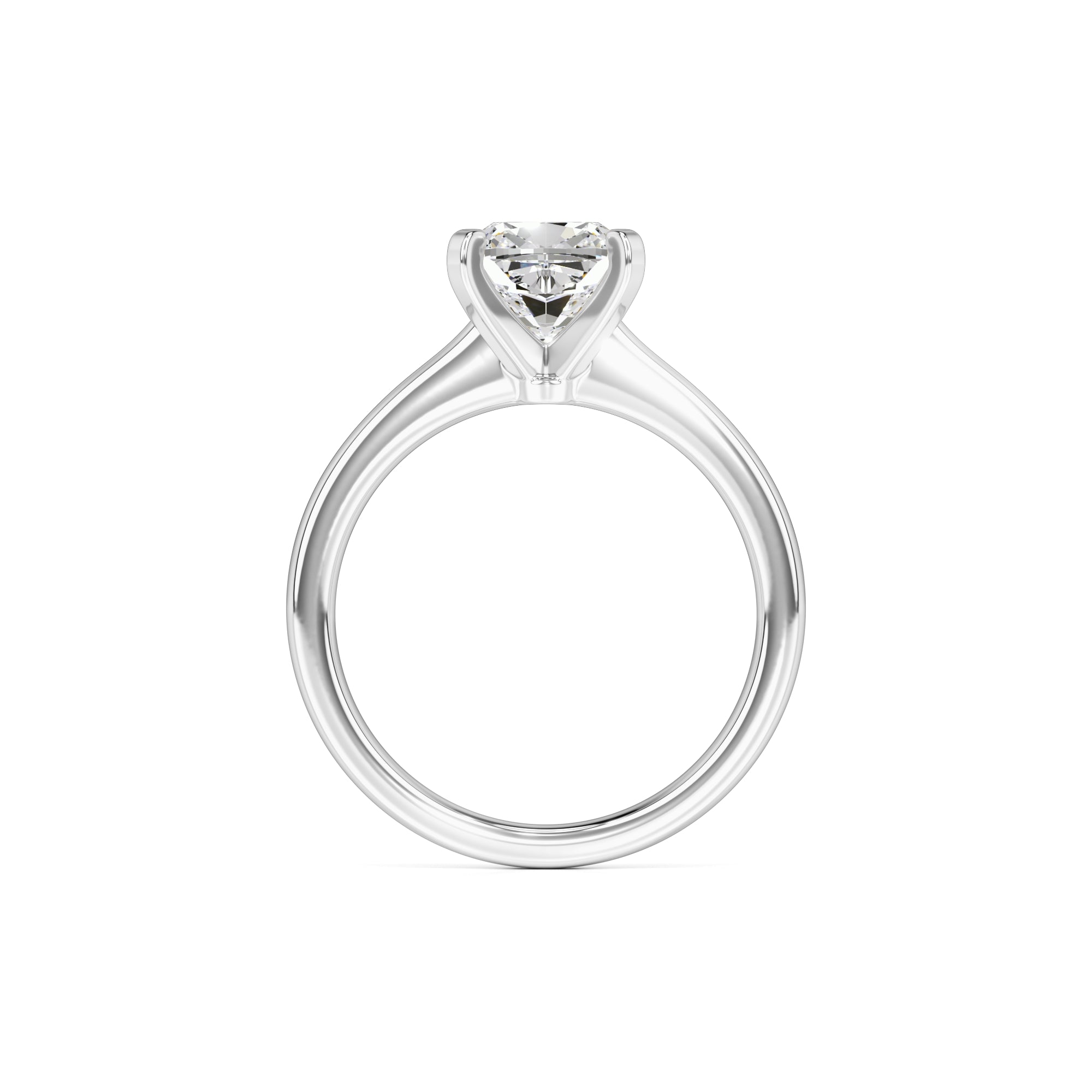 Jensen Moissanite Ring | White Gold | 4
