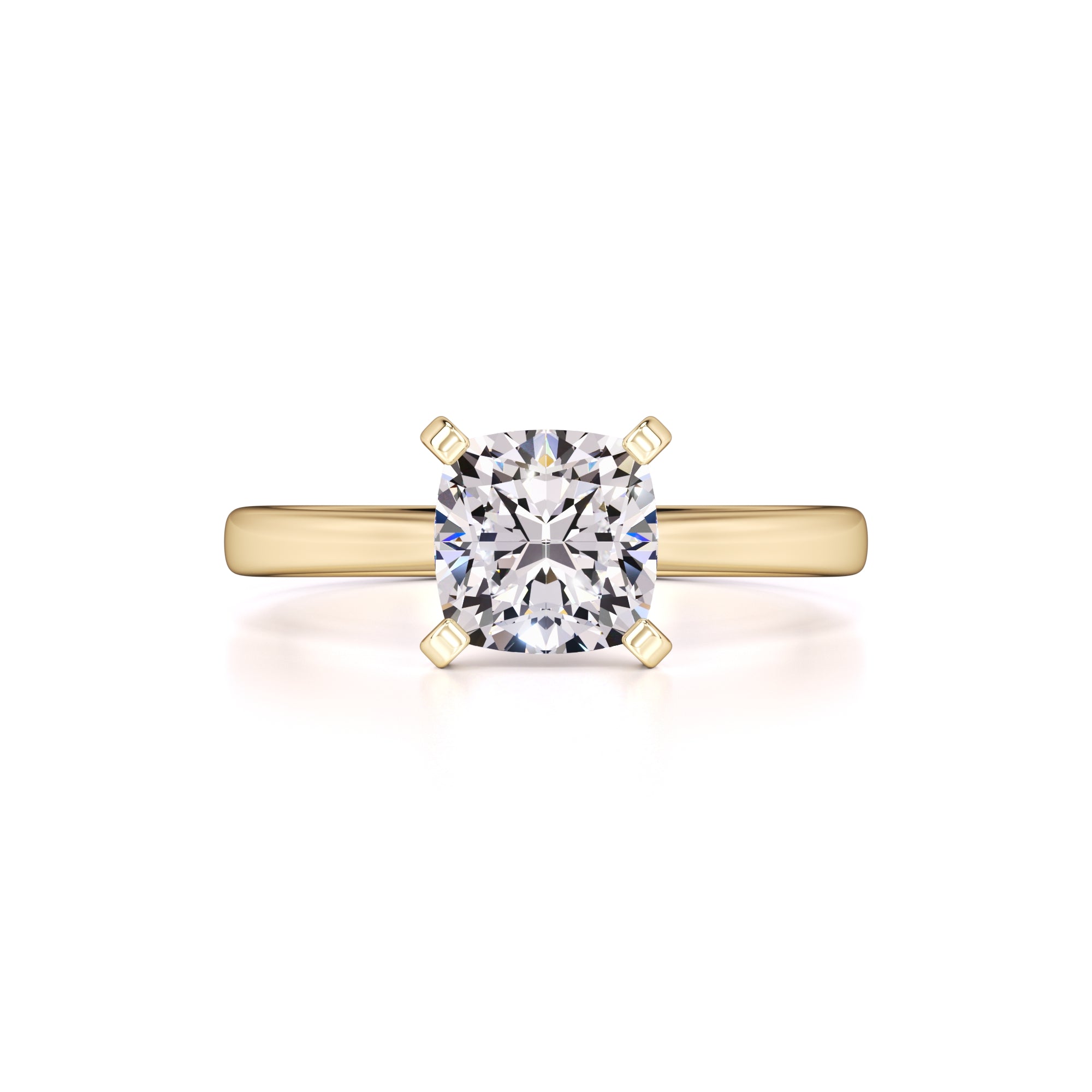 Jensen Moissanite Ring | Yellow Gold | 1