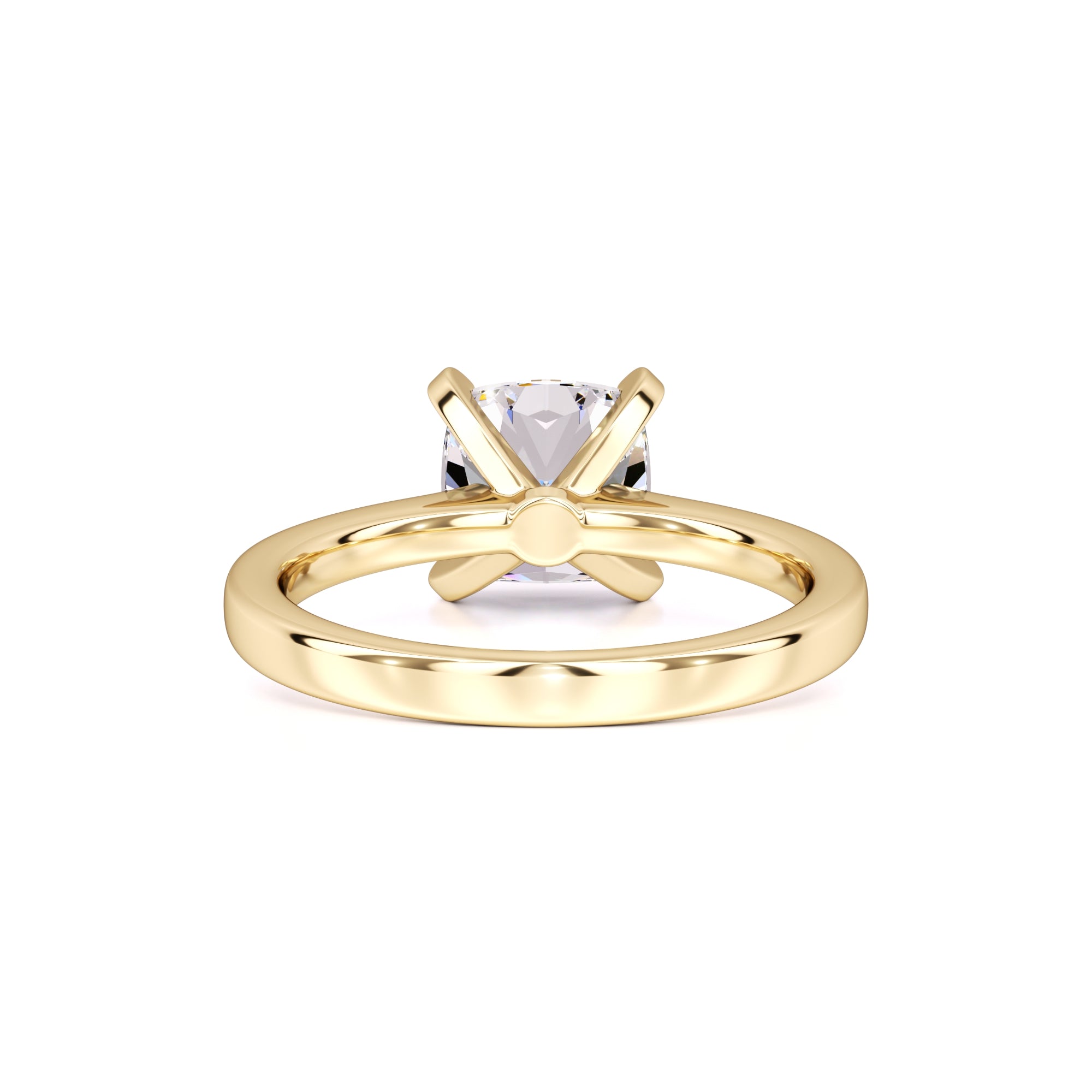 Jensen Moissanite Ring | Yellow Gold | 3