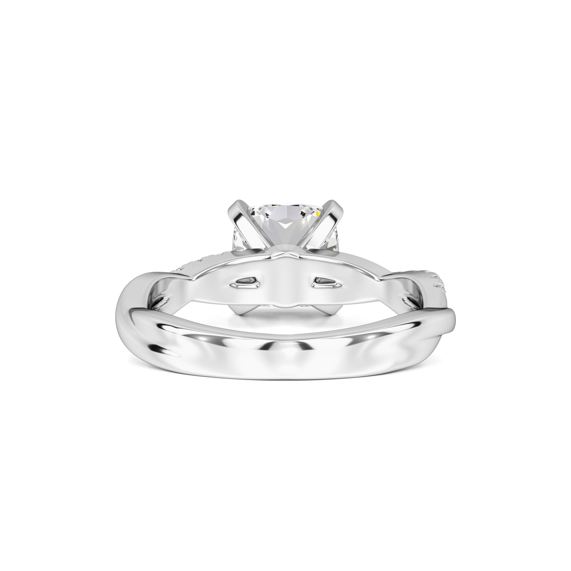 Lyla Moissanite & Lab Grown Diamond Ring | White Gold | 3