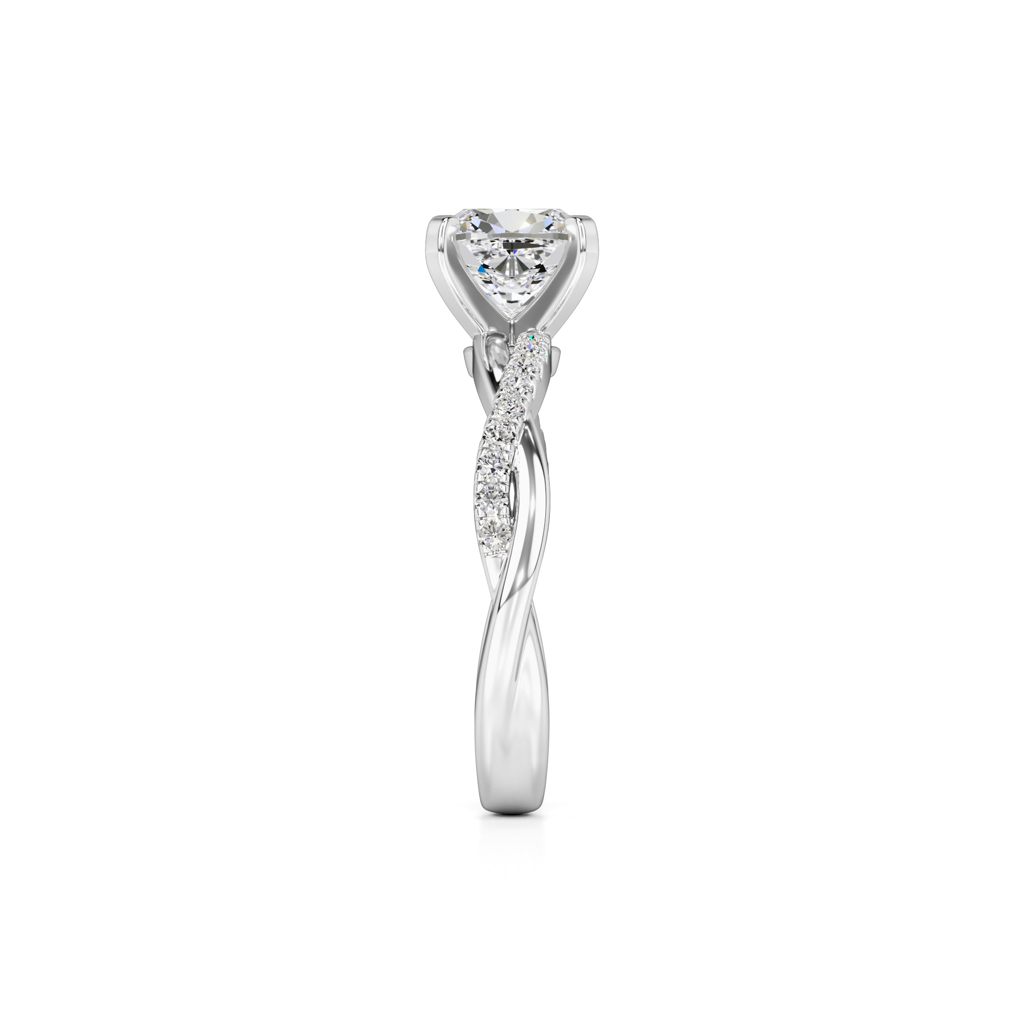 Lyla Lab Grown Diamond Ring | White Gold | 4
