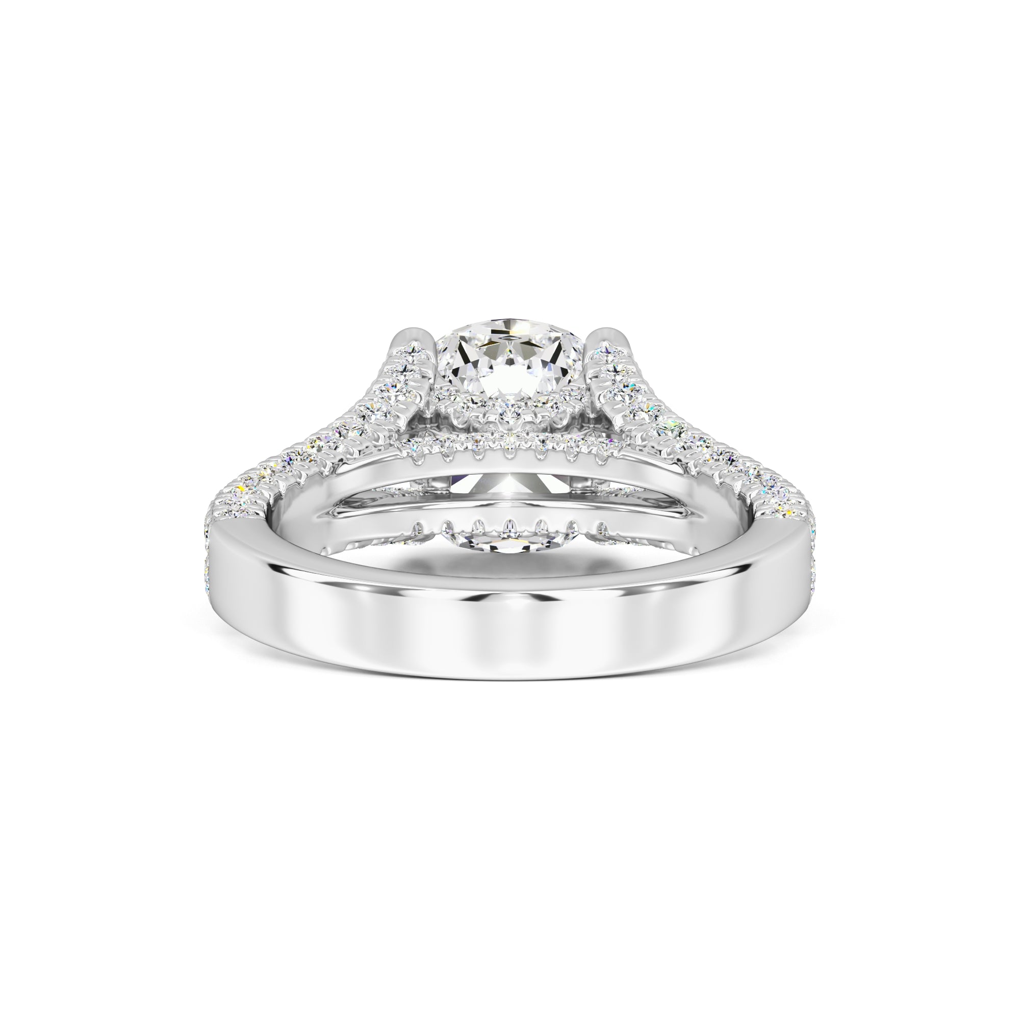 Rylee Moissanite & Lab Grown Diamond Ring | White Gold | 3