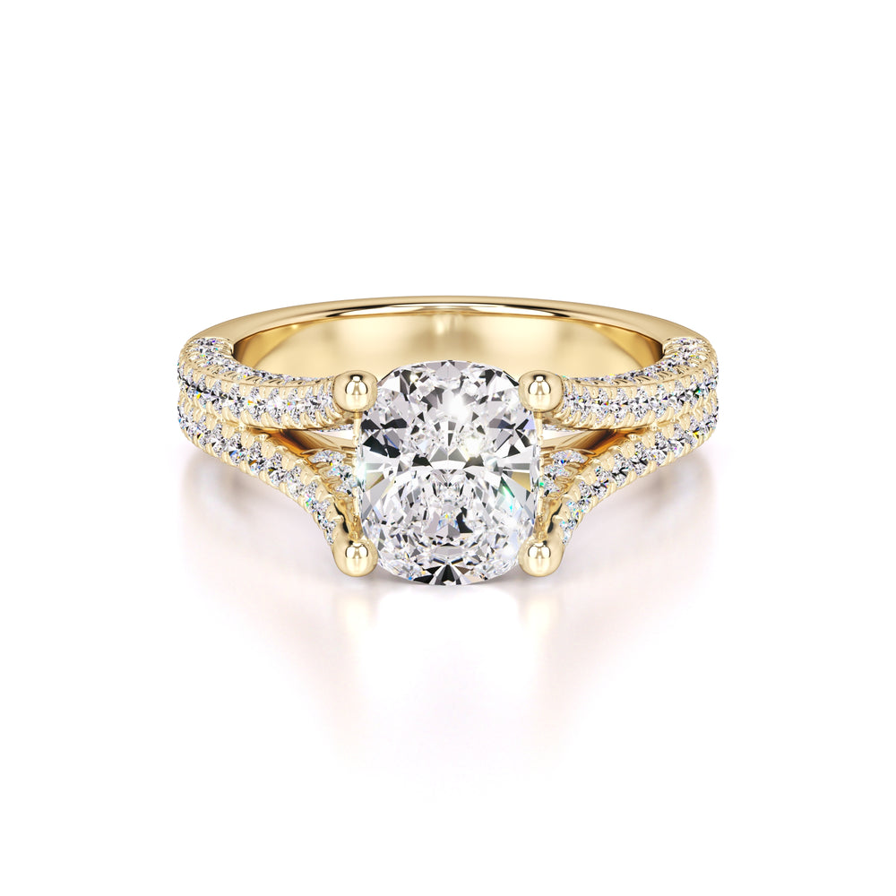 Rylee Lab Grown Diamond Ring | Yellow Gold | 1