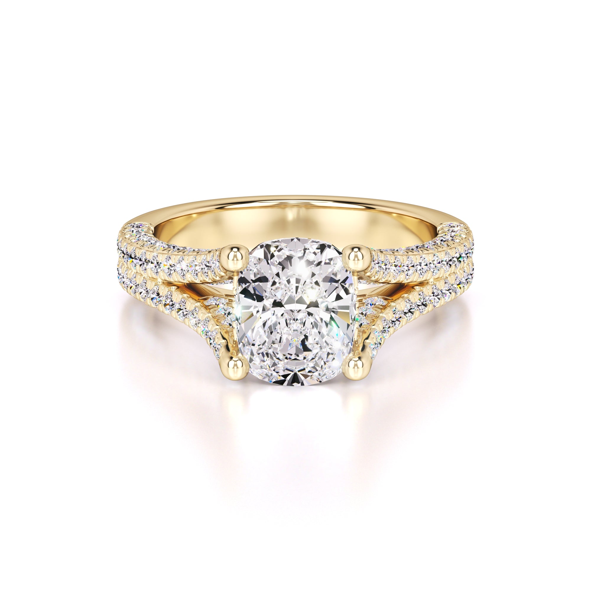 Rylee Lab Grown Diamond Ring | Yellow Gold | 1