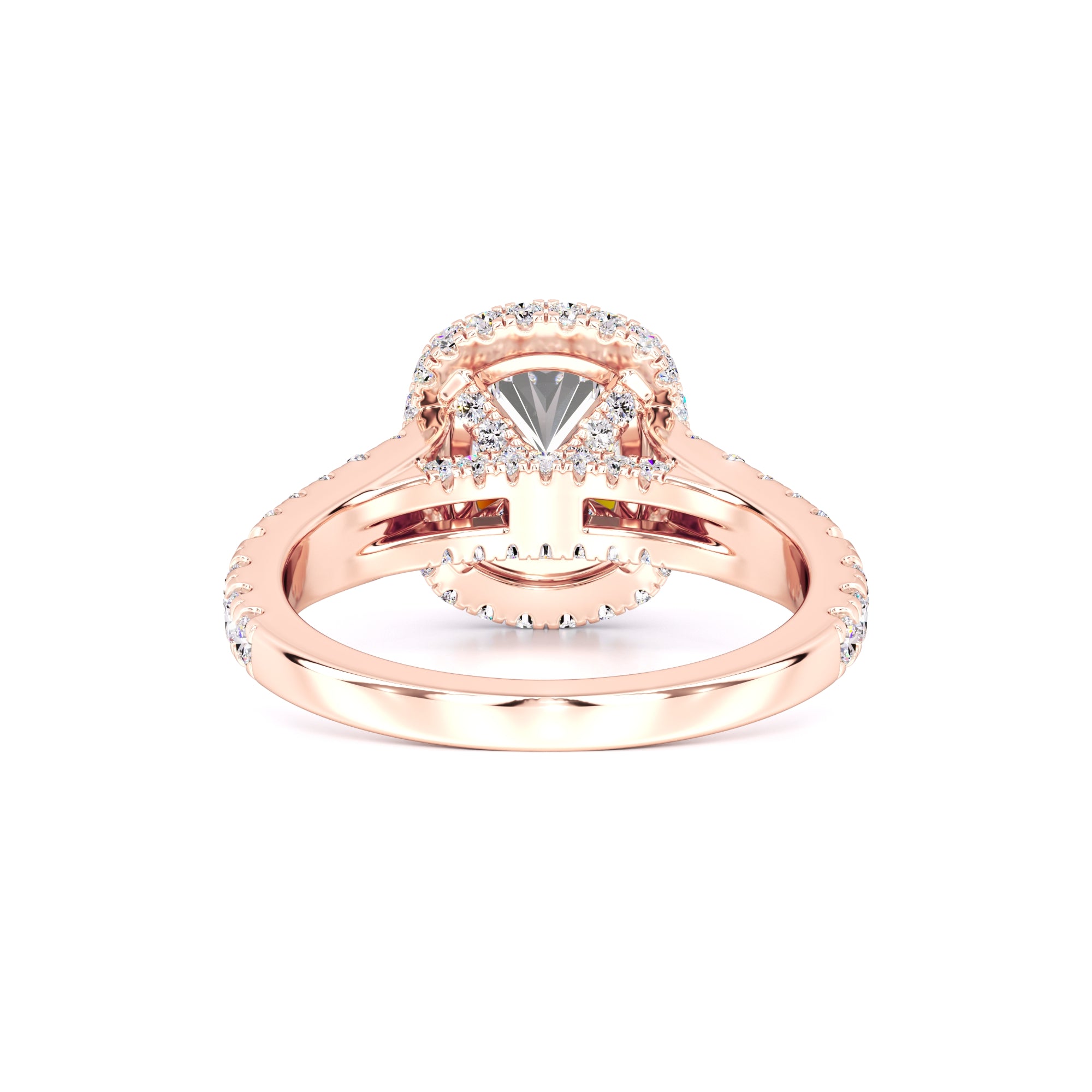 Lorelei Moissanite & Lab Grown Diamond Ring | Rose Gold | 3