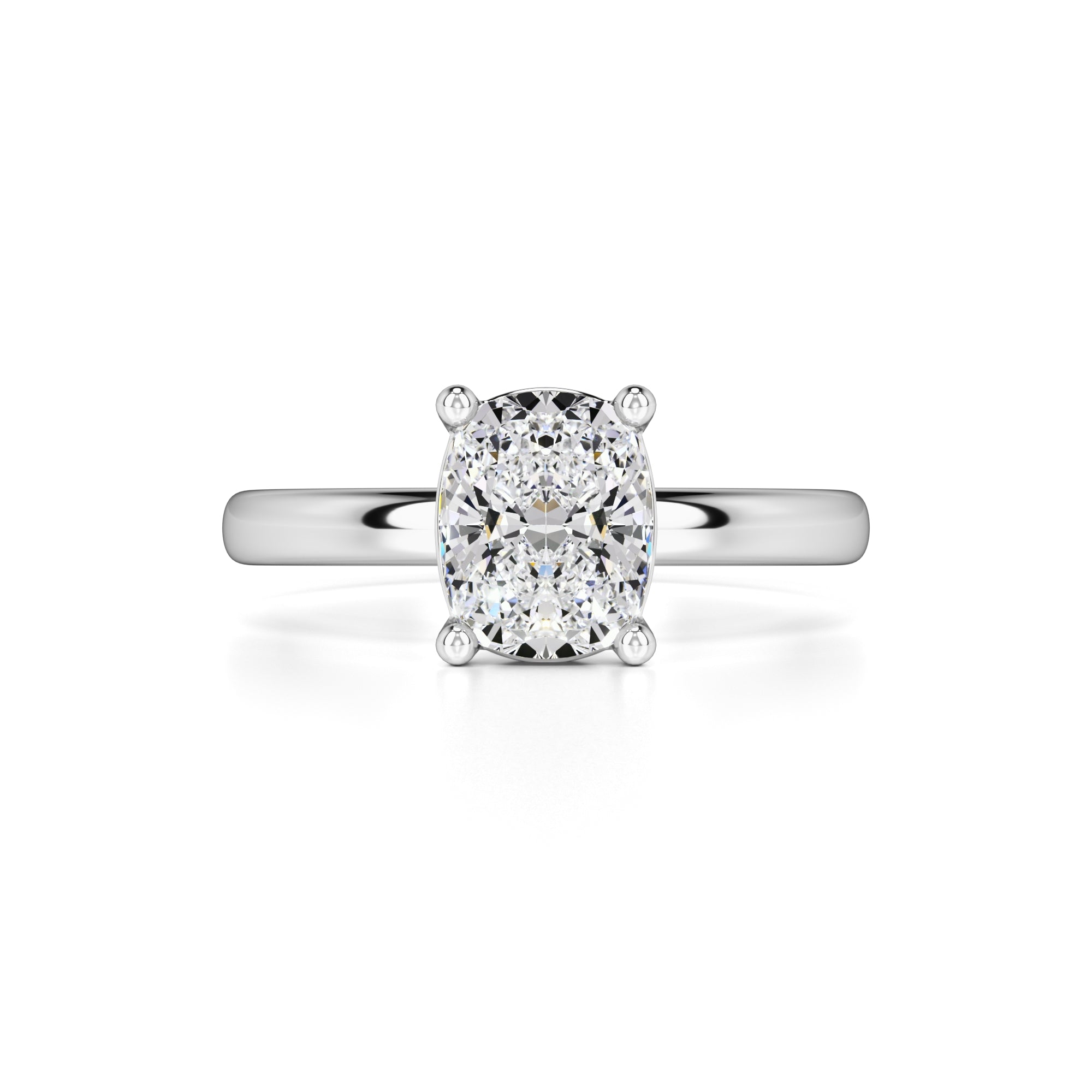 Monroe Moissanite Ring | White Gold | 1