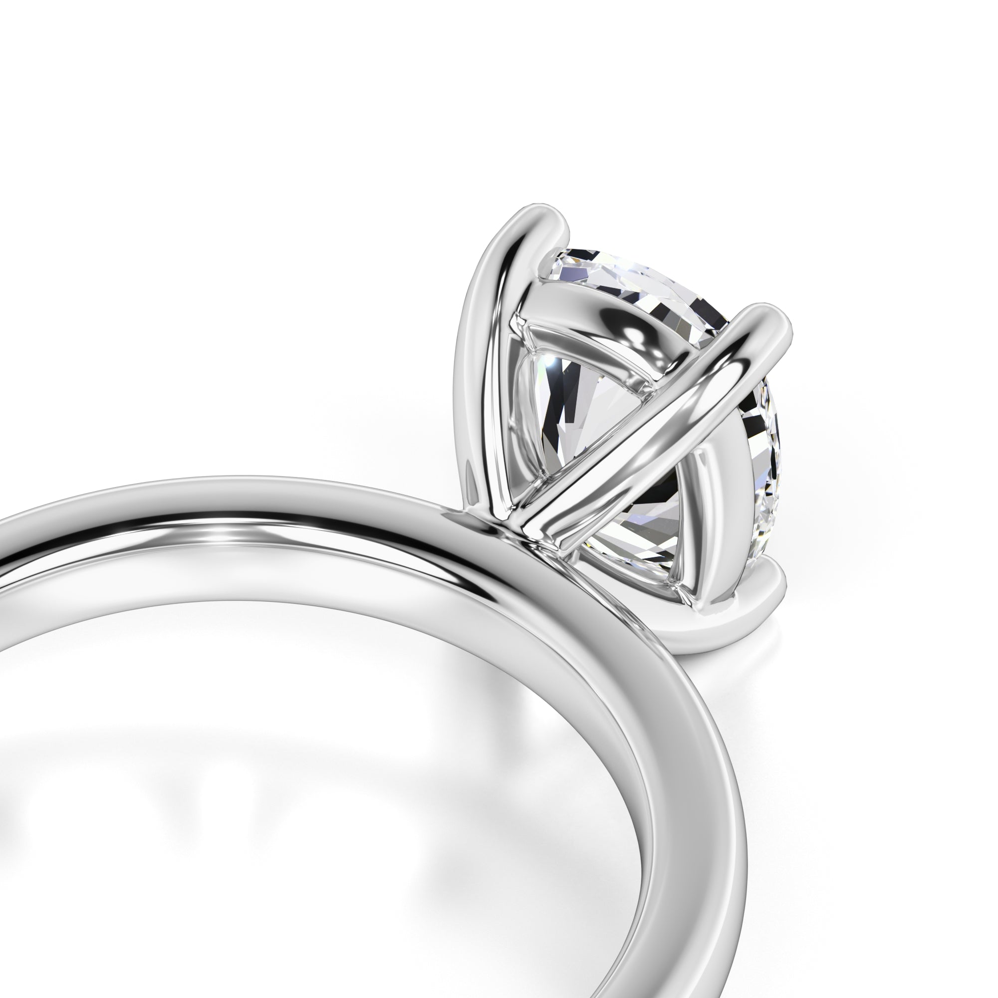 Monroe Moissanite Ring | White Gold | 2