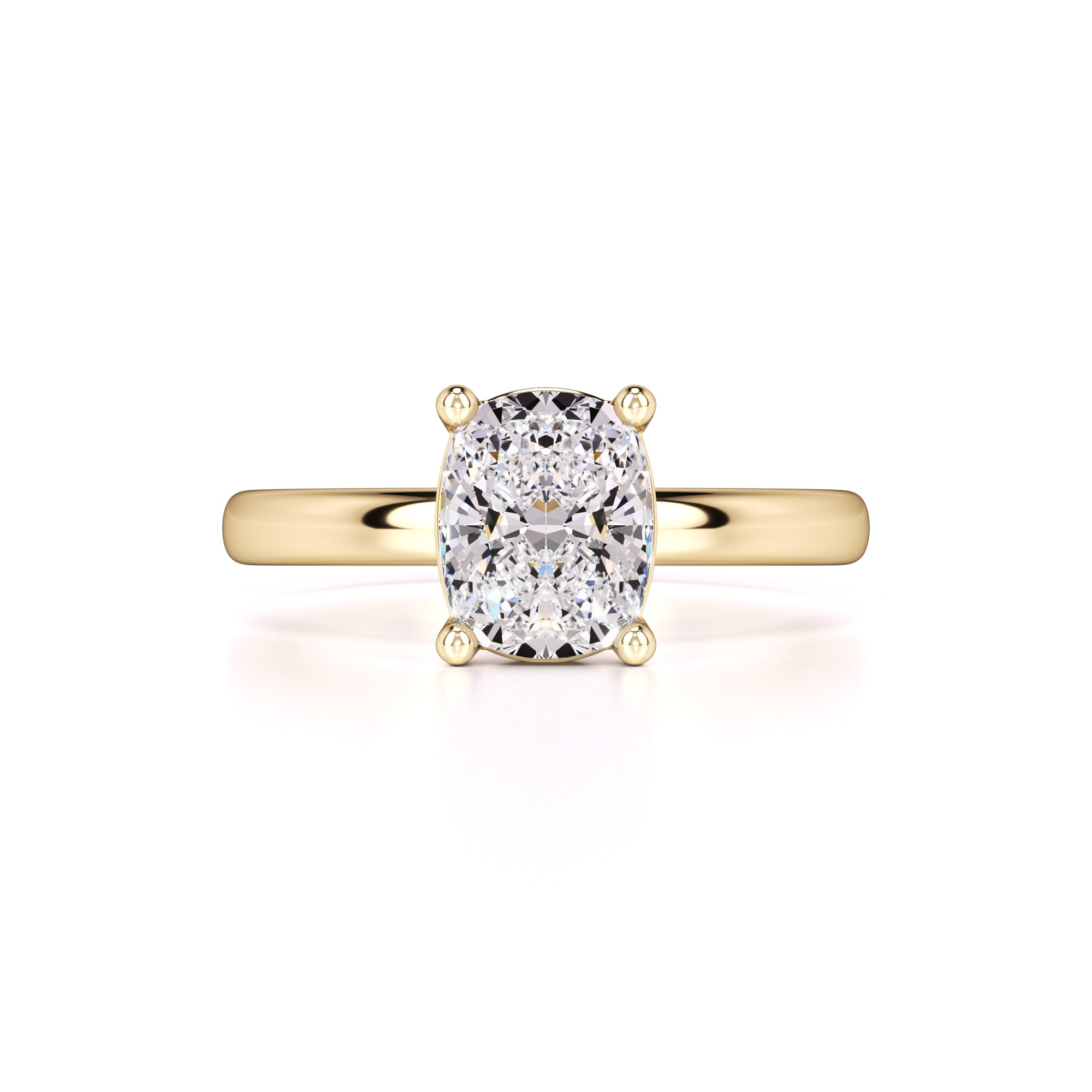 Monroe Moissanite Ring | Yellow Gold | 1