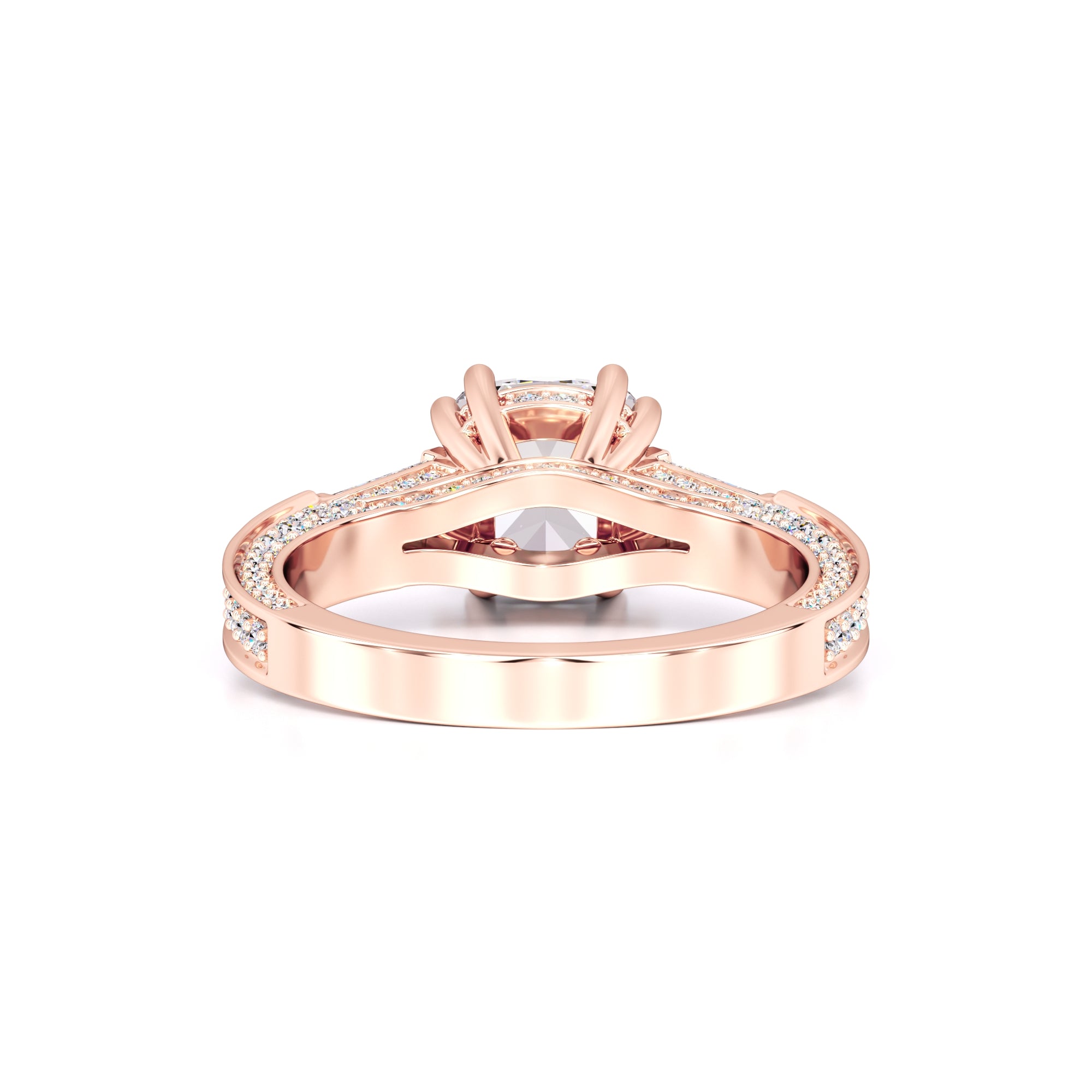 Raelynn Moissanite & Lab Grown Diamond Ring | Rose Gold | 3