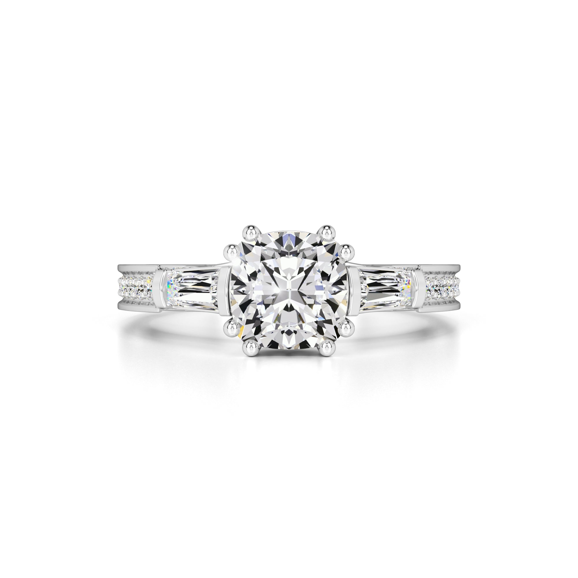 Raelynn Moissanite & Lab Grown Diamond Ring | White Gold | 1