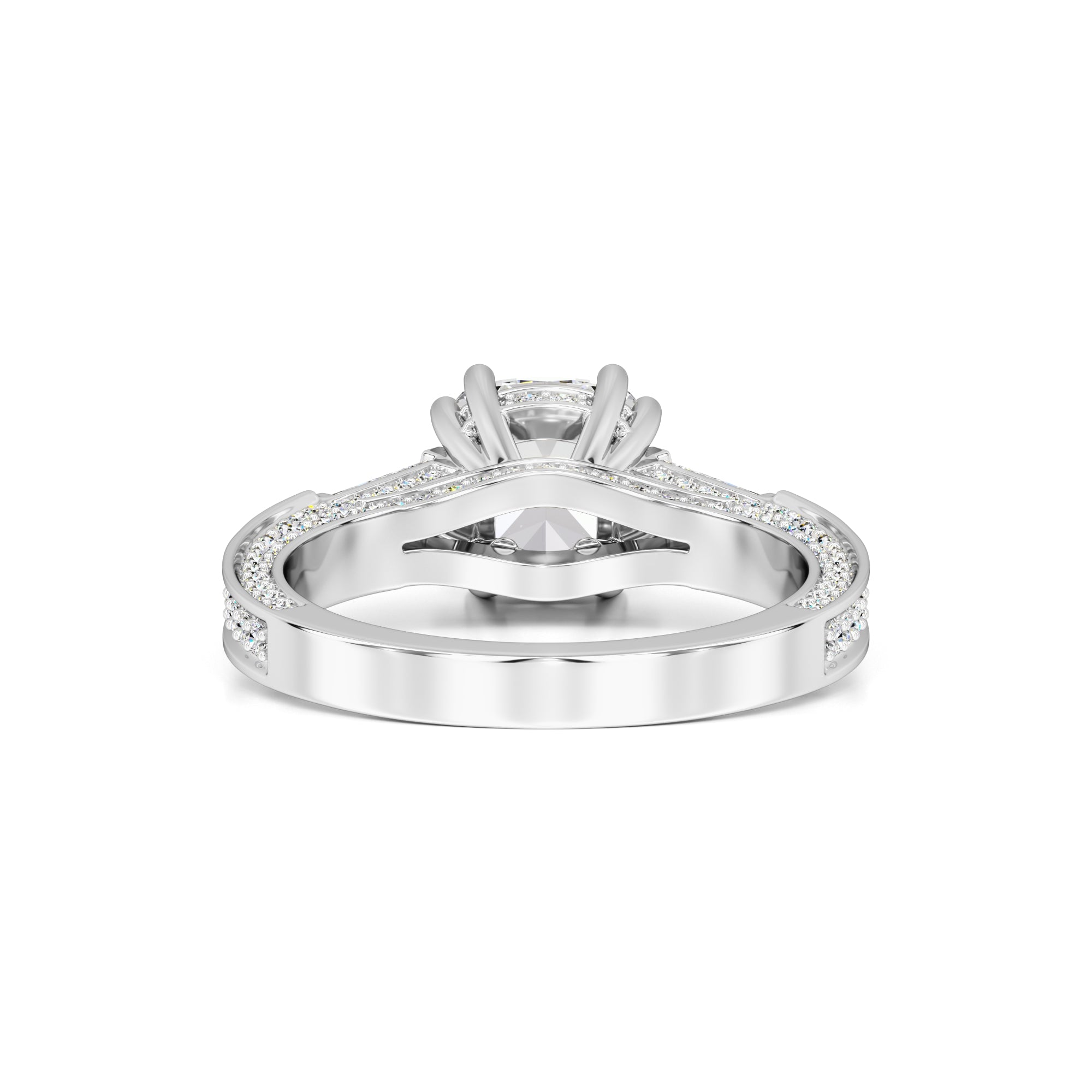 Raelynn Moissanite & Lab Grown Diamond Ring | White Gold | 3