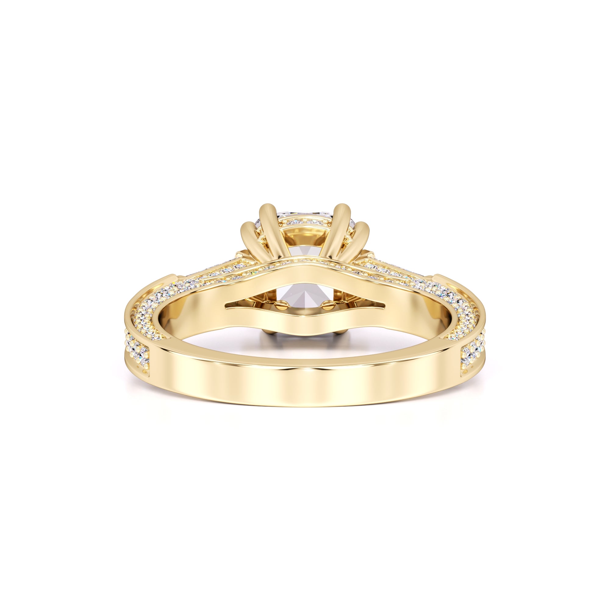 Raelynn Moissanite & Lab Grown Diamond Ring | Yellow Gold | 3