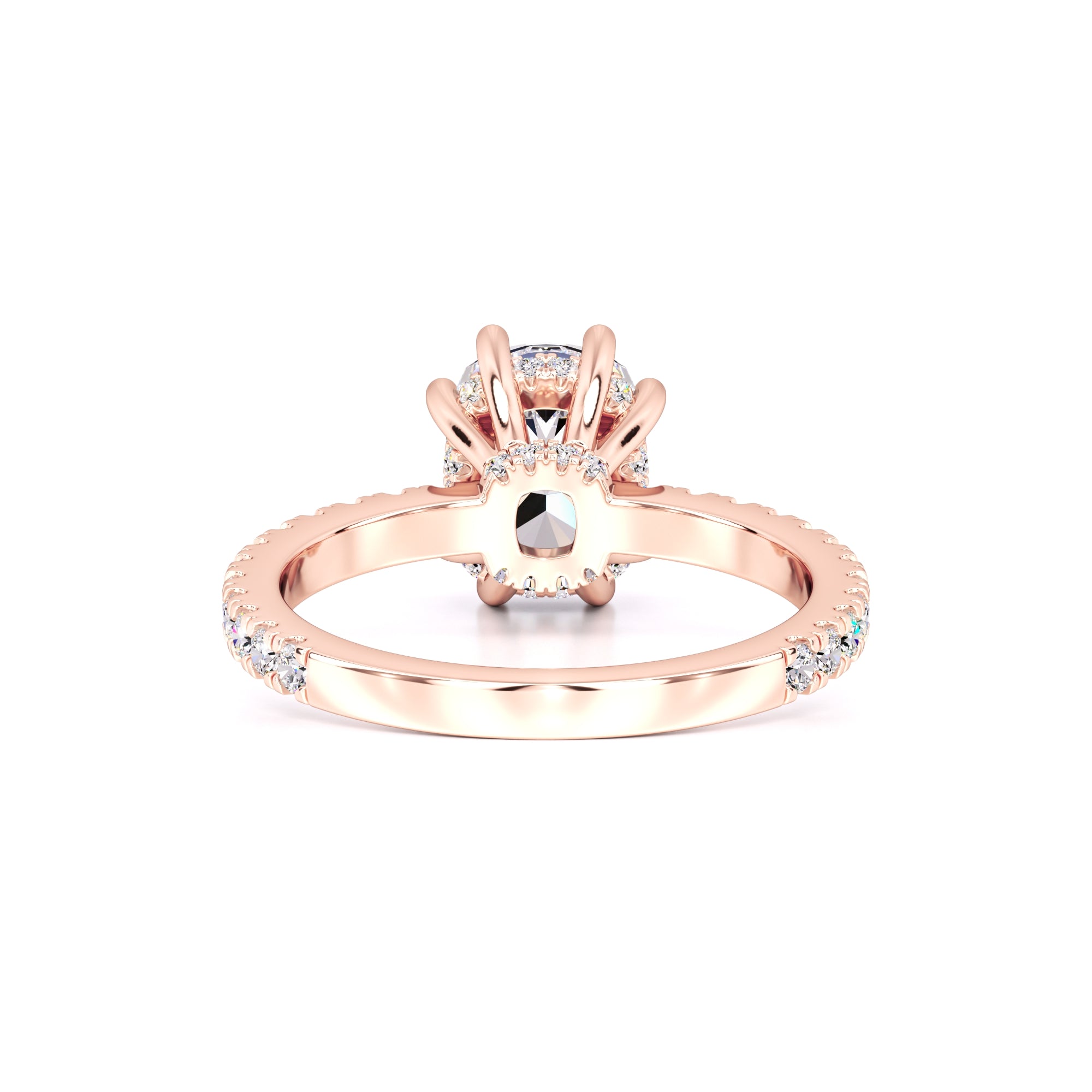 Liana Moissanite & Lab Grown Diamond Ring | Rose Gold | 3