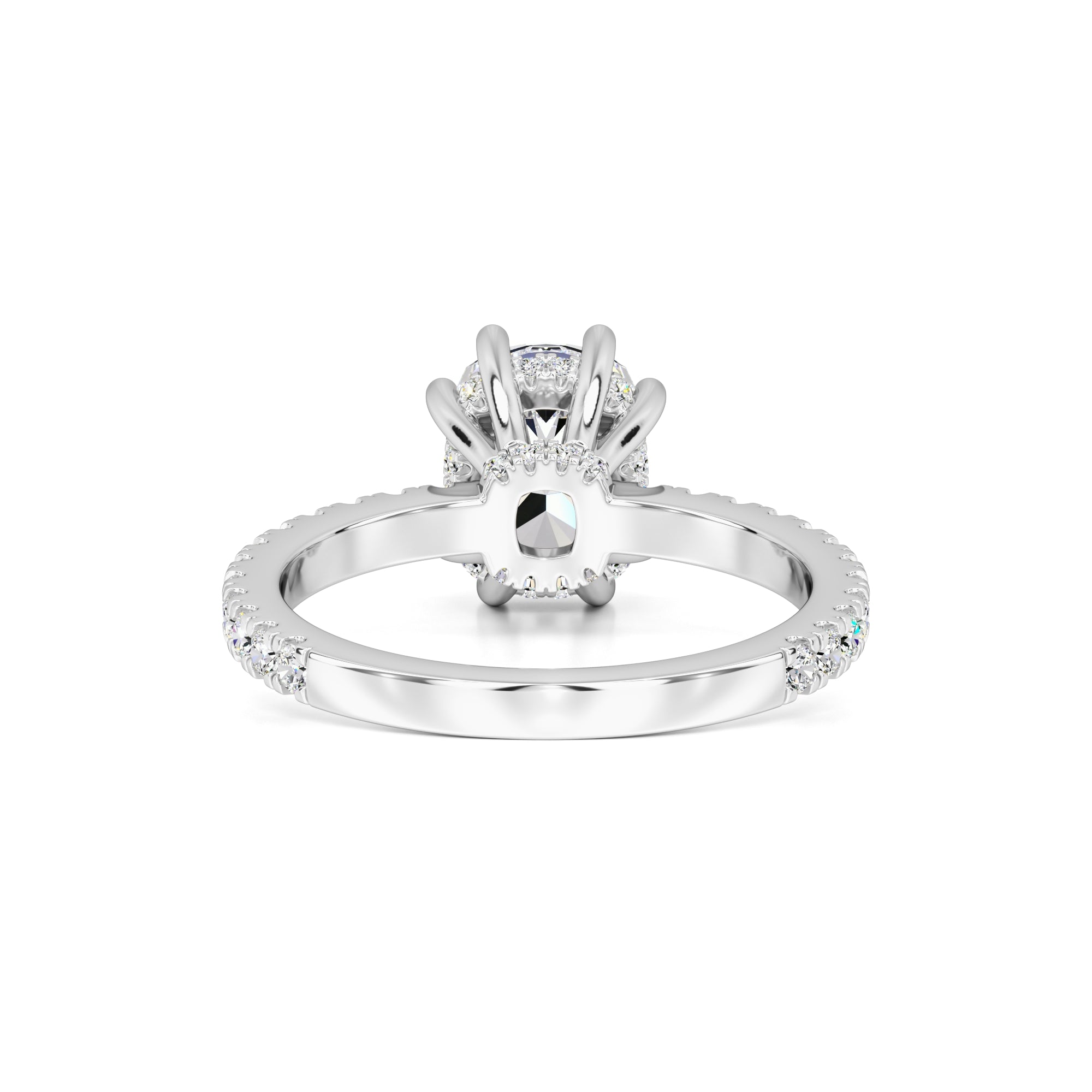 Liana Moissanite & Lab Grown Diamond Ring | White Gold | 3