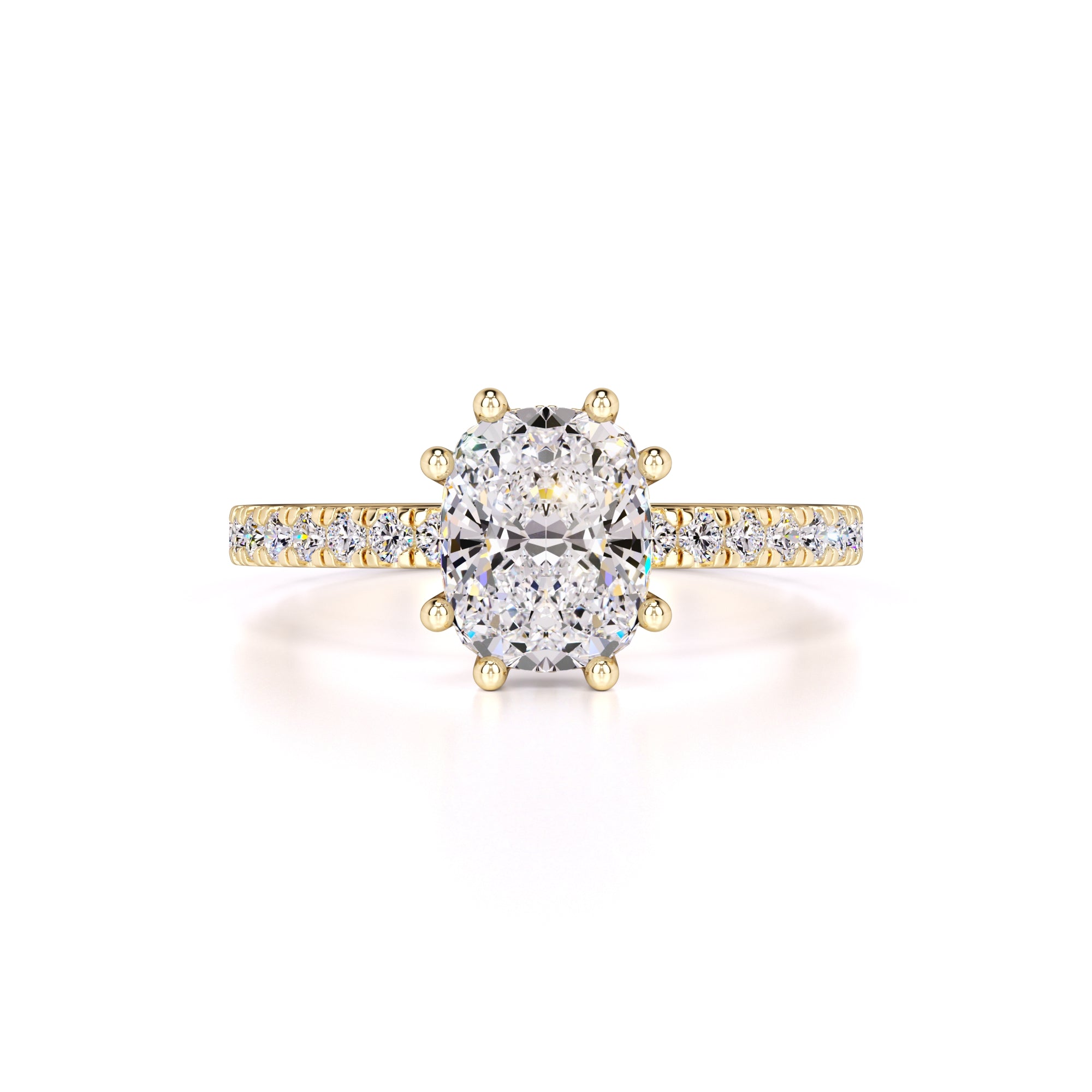 Liana Moissanite & Lab Grown Diamond Ring | Yellow Gold | 1