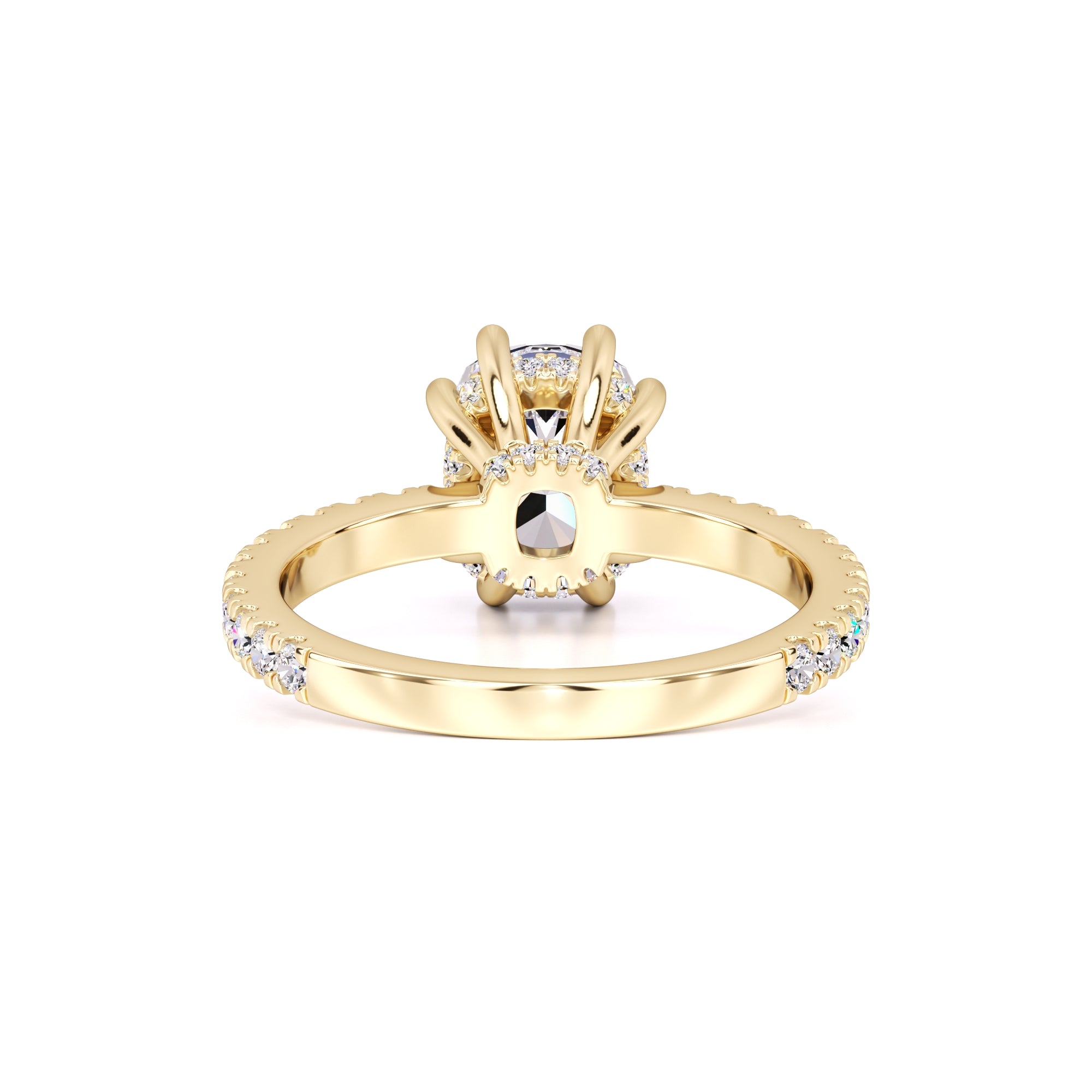 Liana Moissanite & Lab Grown Diamond Ring | Yellow Gold | 3
