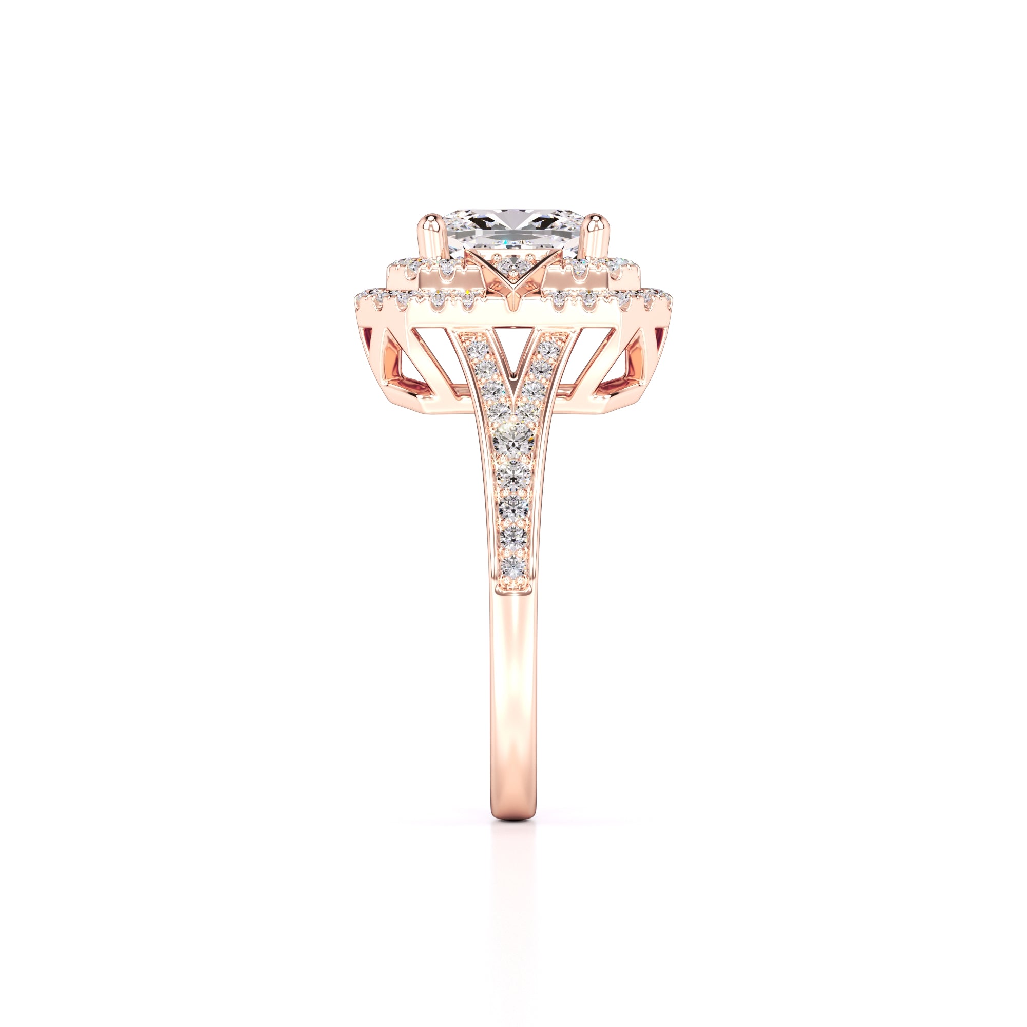 Camille Lab Grown Diamond Ring | Rose Gold | 4