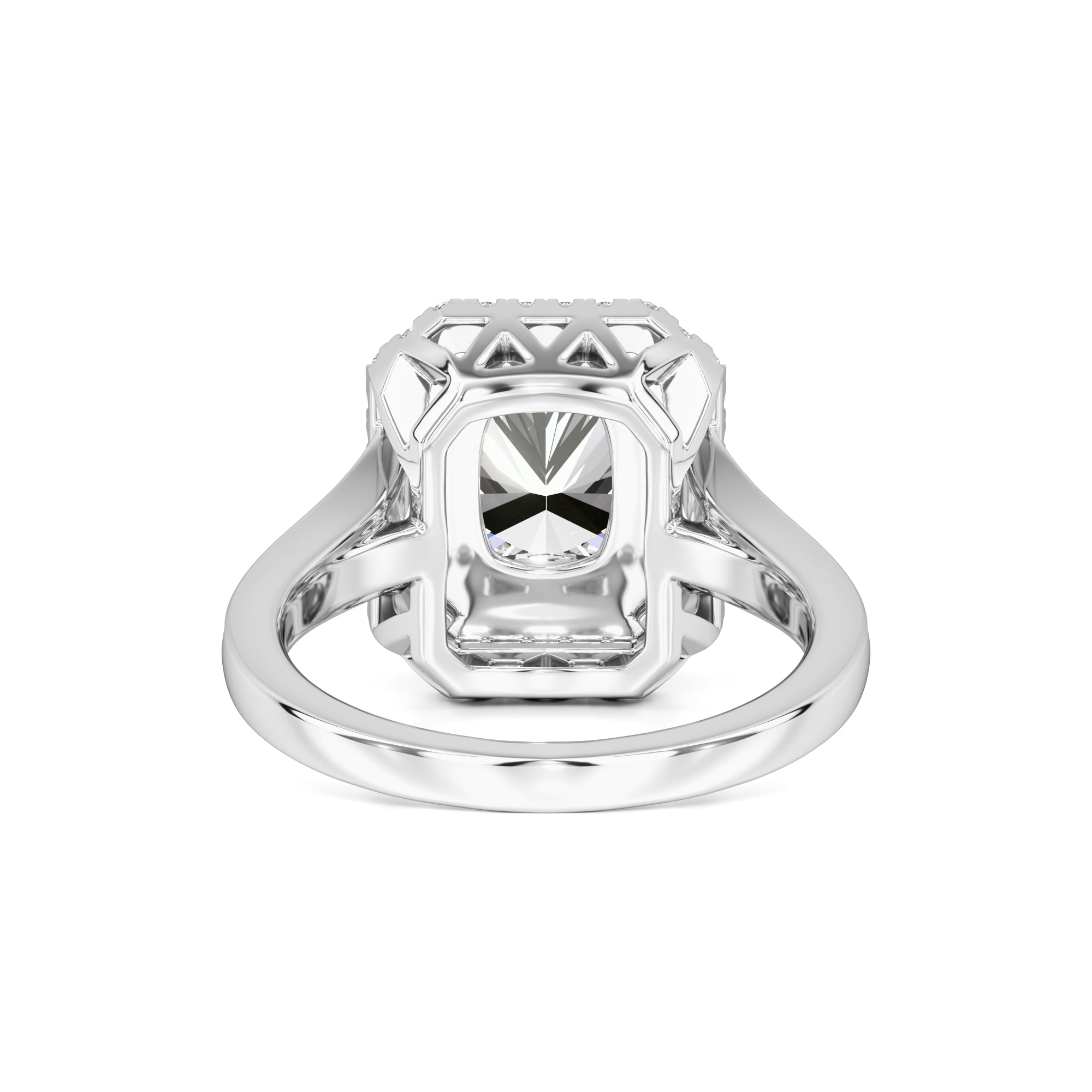 Camille Moissanite & Lab Grown Diamond Ring | White Gold | 3