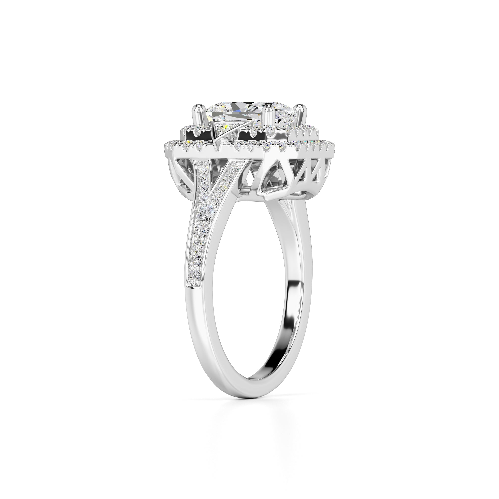 Camille Lab Grown Diamond Ring | White Gold | 3