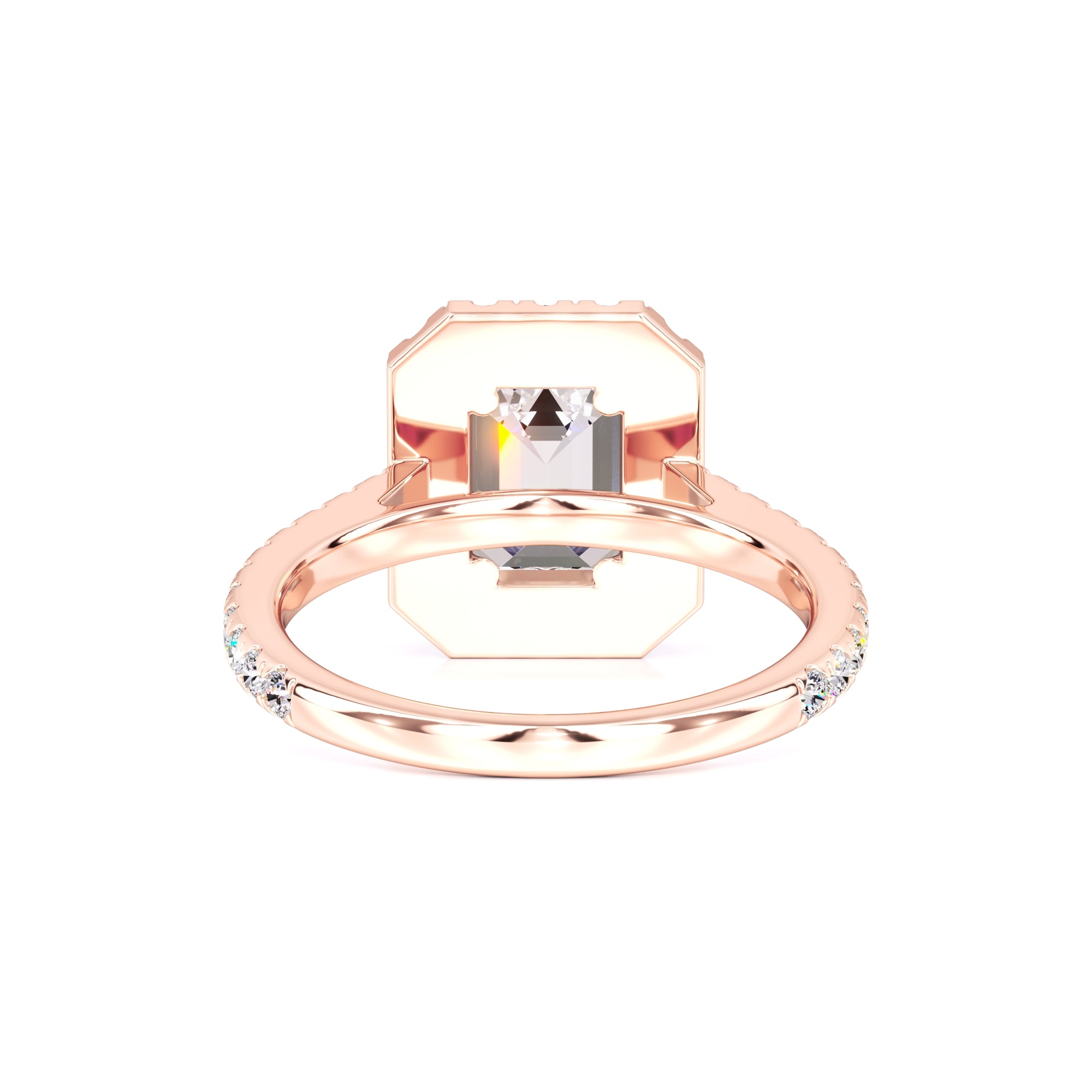 Naomi Moissanite & Lab Grown Diamond Ring | Rose Gold | 3