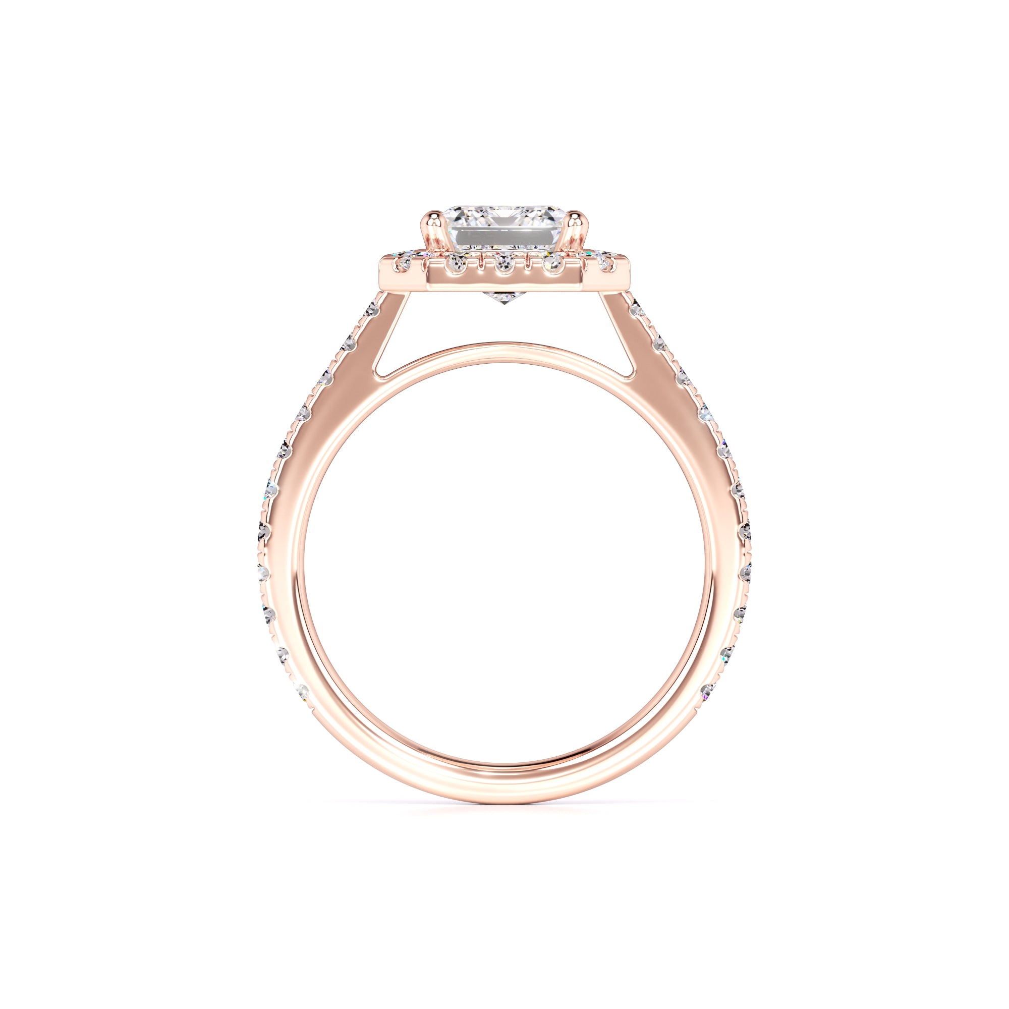 Naomi Moissanite & Lab Grown Diamond Ring | Rose Gold | 4
