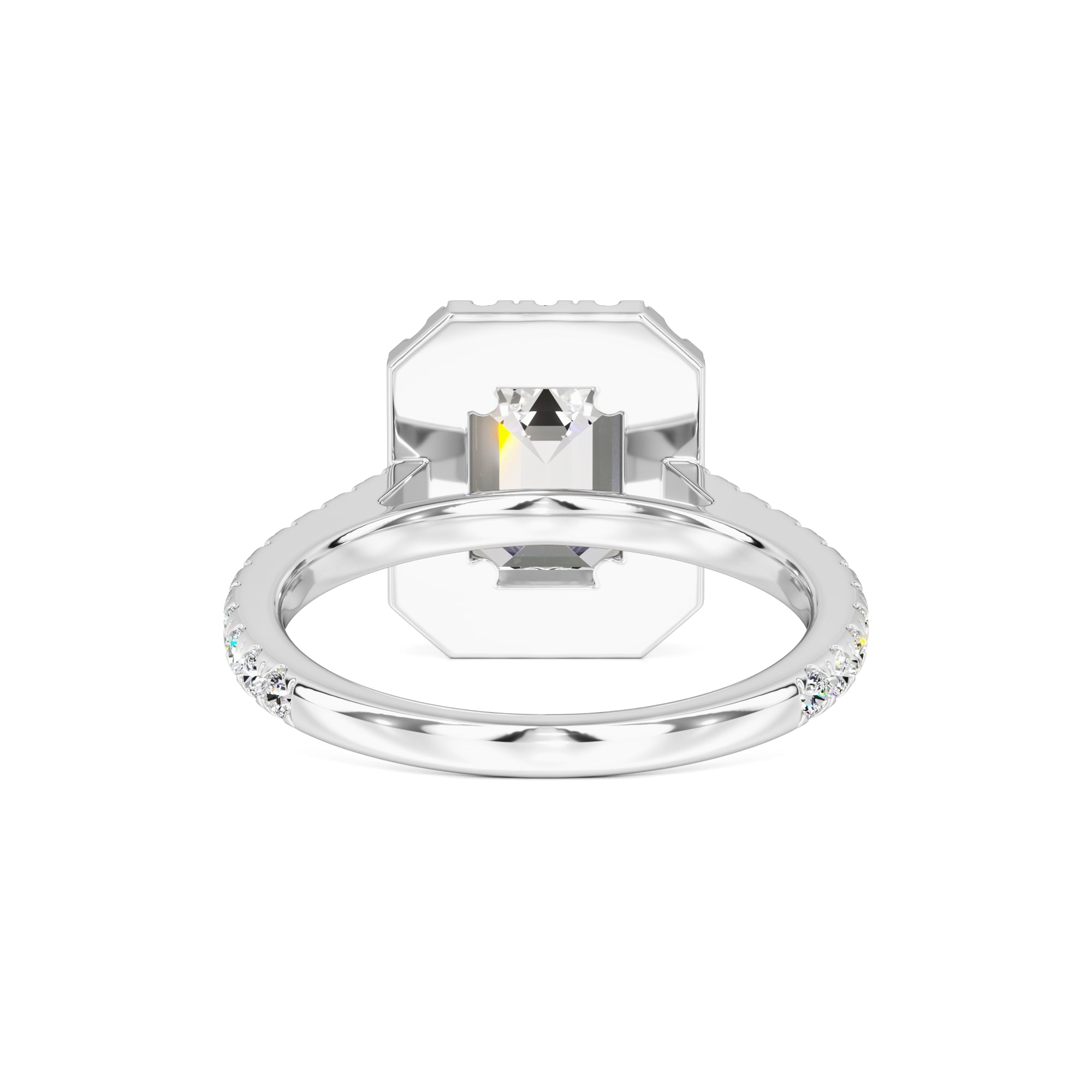 Naomi Moissanite & Lab Grown Diamond Ring | White Gold | 3