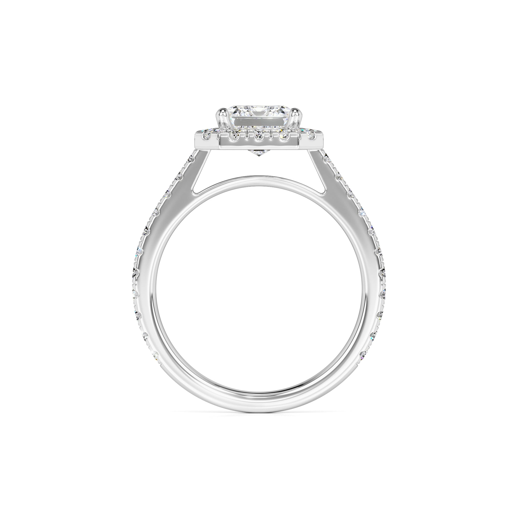 Naomi Moissanite & Lab Grown Diamond Ring | White Gold | 4