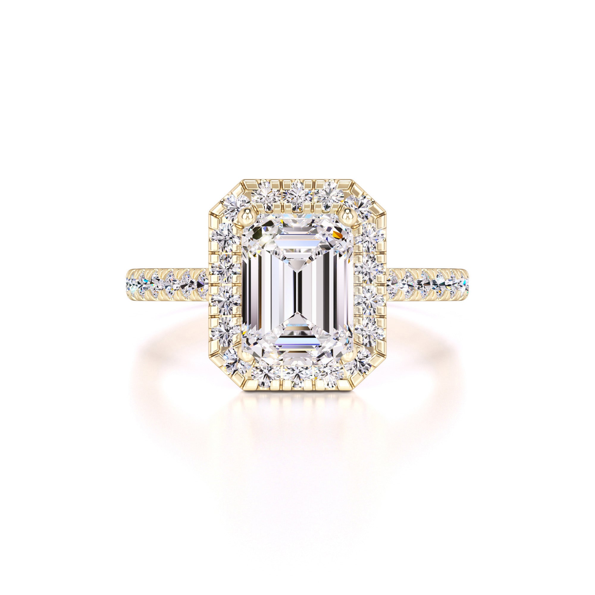 Naomi Moissanite & Lab Grown Diamond Ring | Yellow Gold | 1