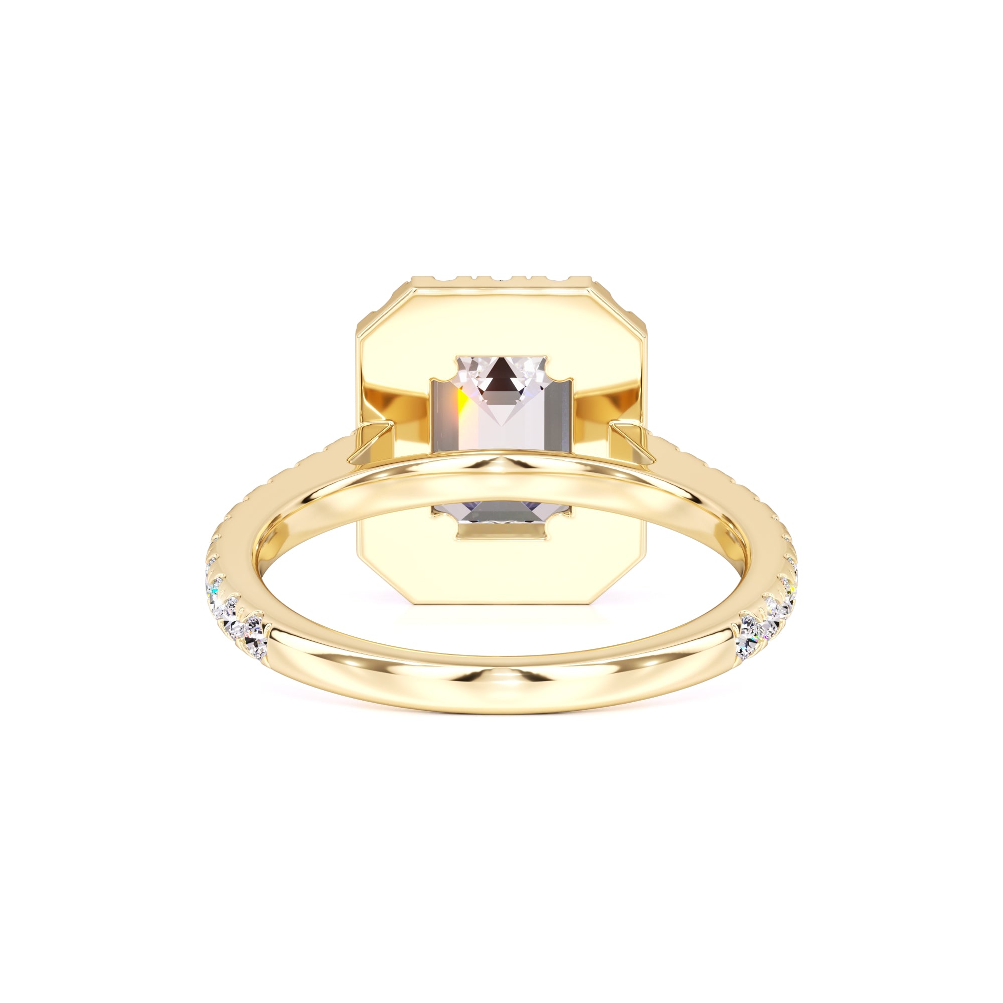 Naomi Moissanite & Lab Grown Diamond Ring | Yellow Gold | 3