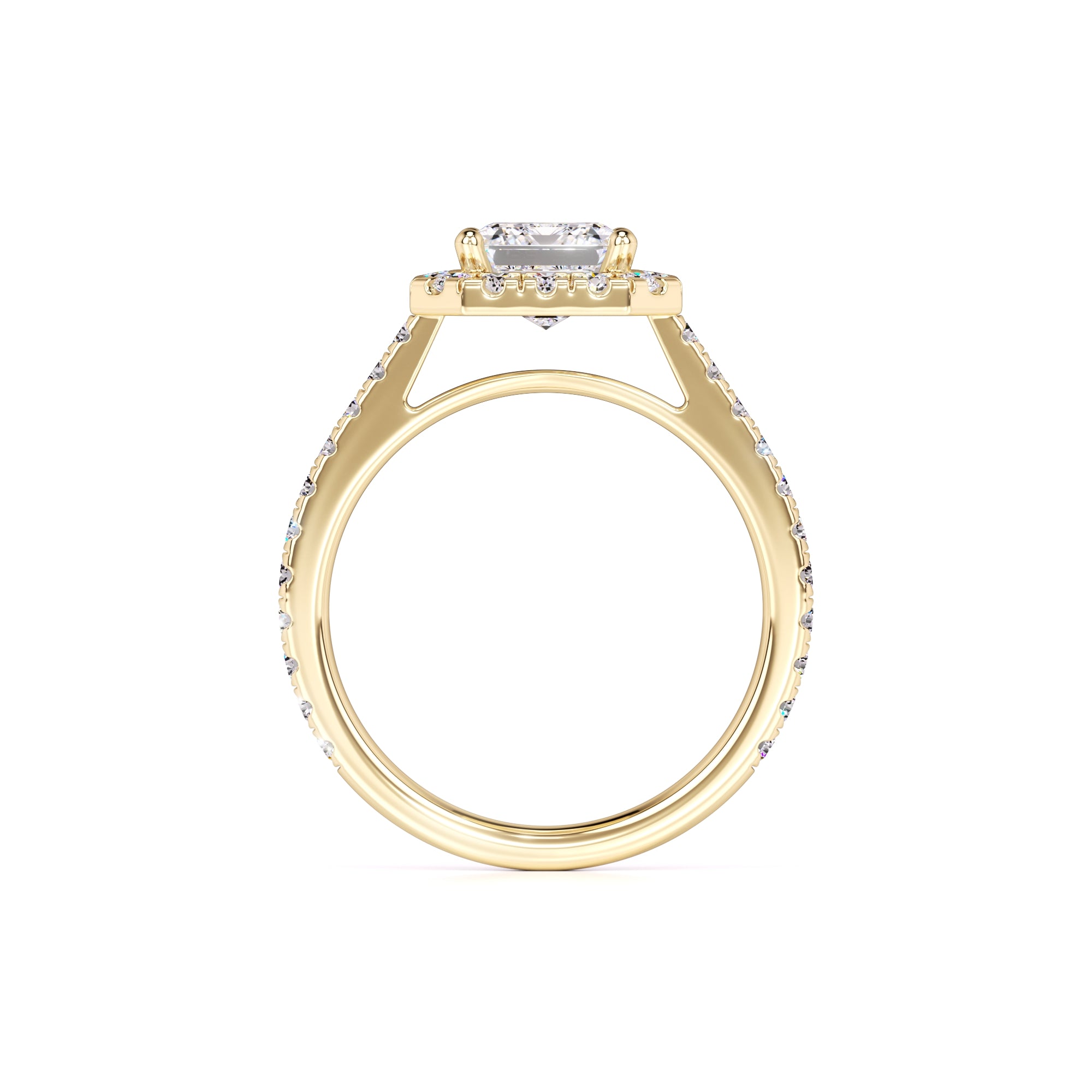 Naomi Moissanite & Lab Grown Diamond Ring | Yellow Gold | 4