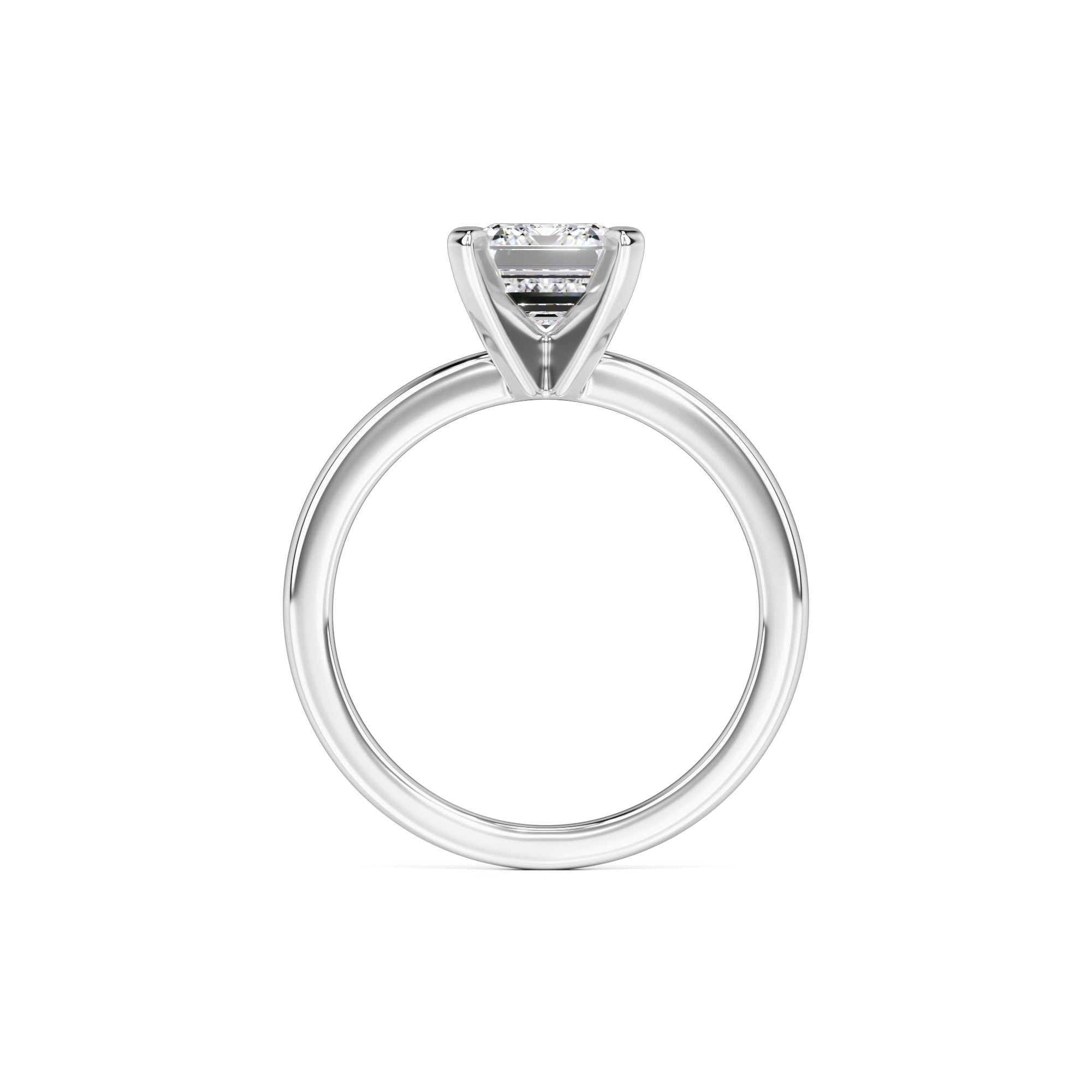 Lilly Moissanite Ring | White Gold | 4