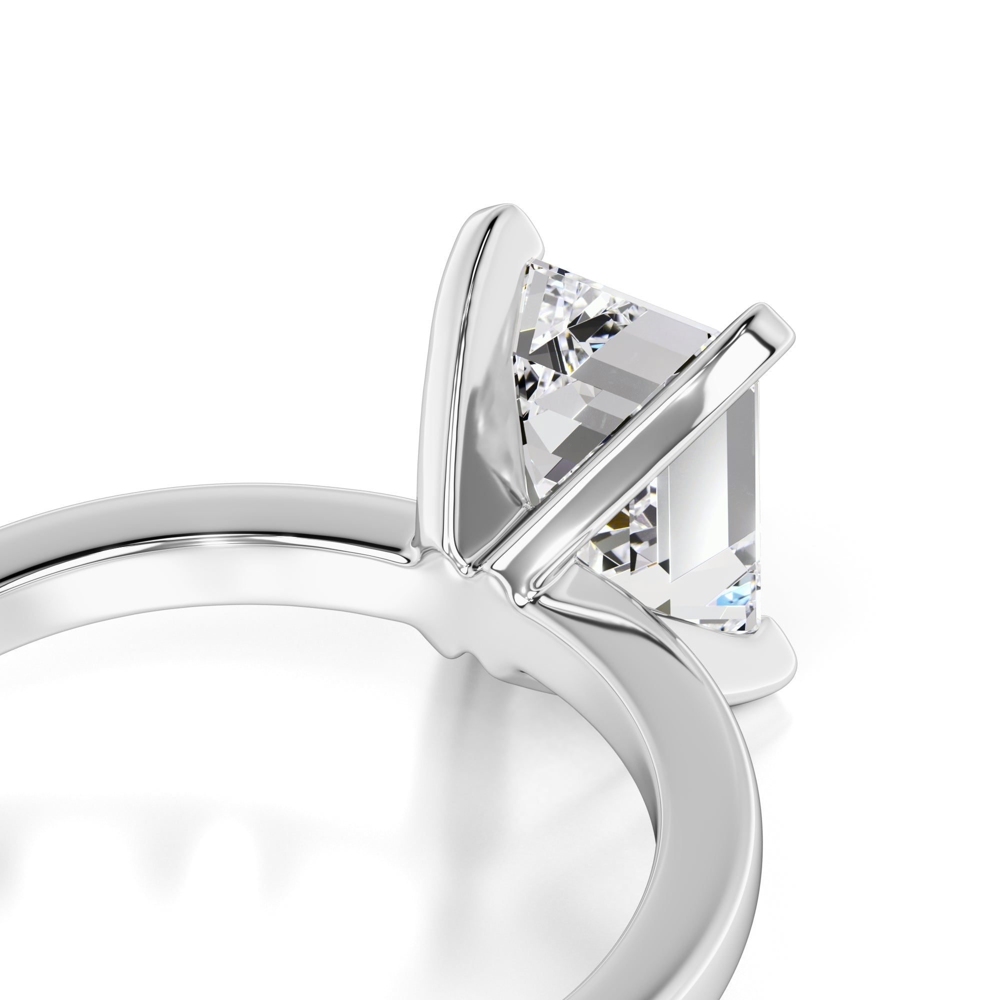 Lilly Moissanite Ring | White Gold | 2