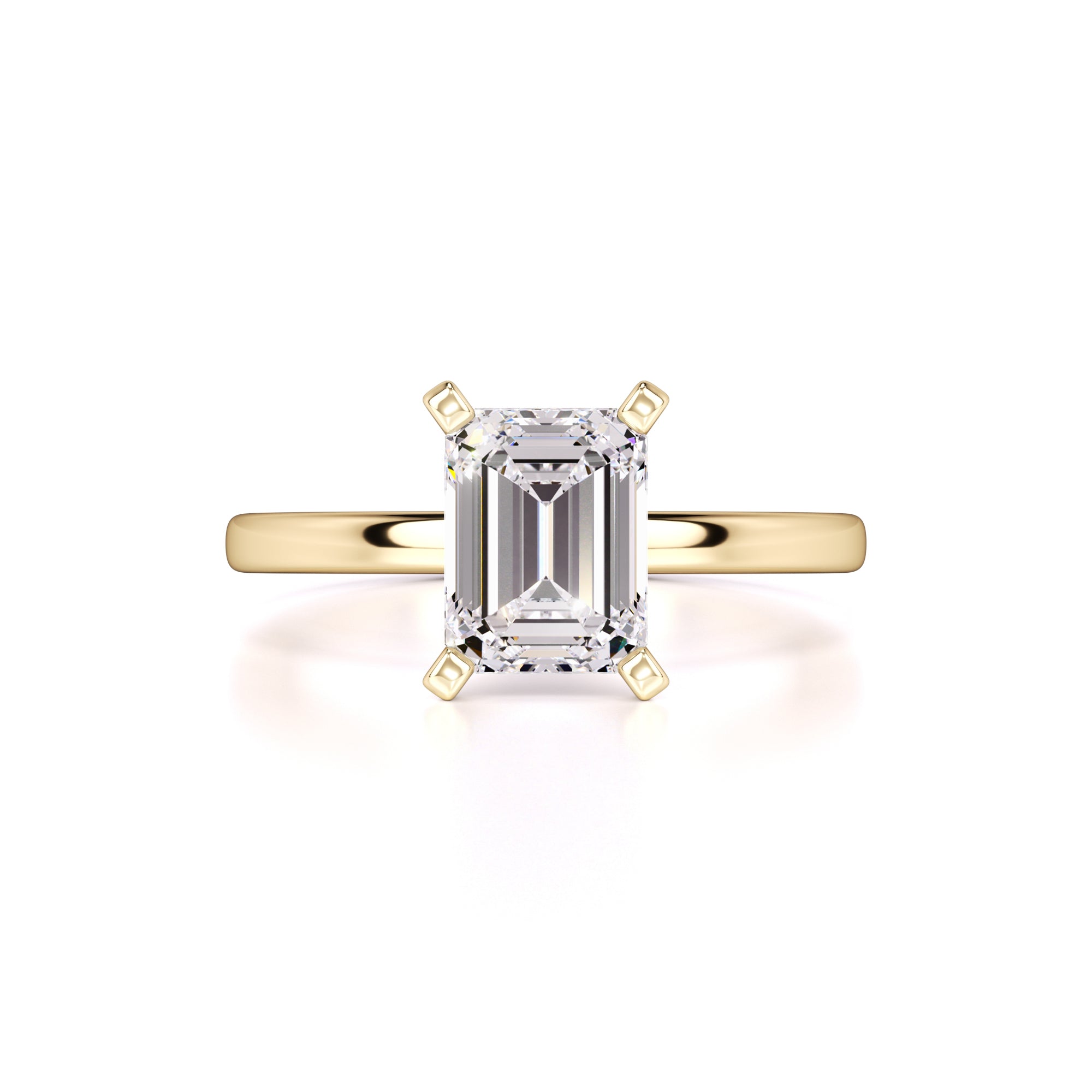 Lilly Moissanite Ring | Yellow Gold | 1