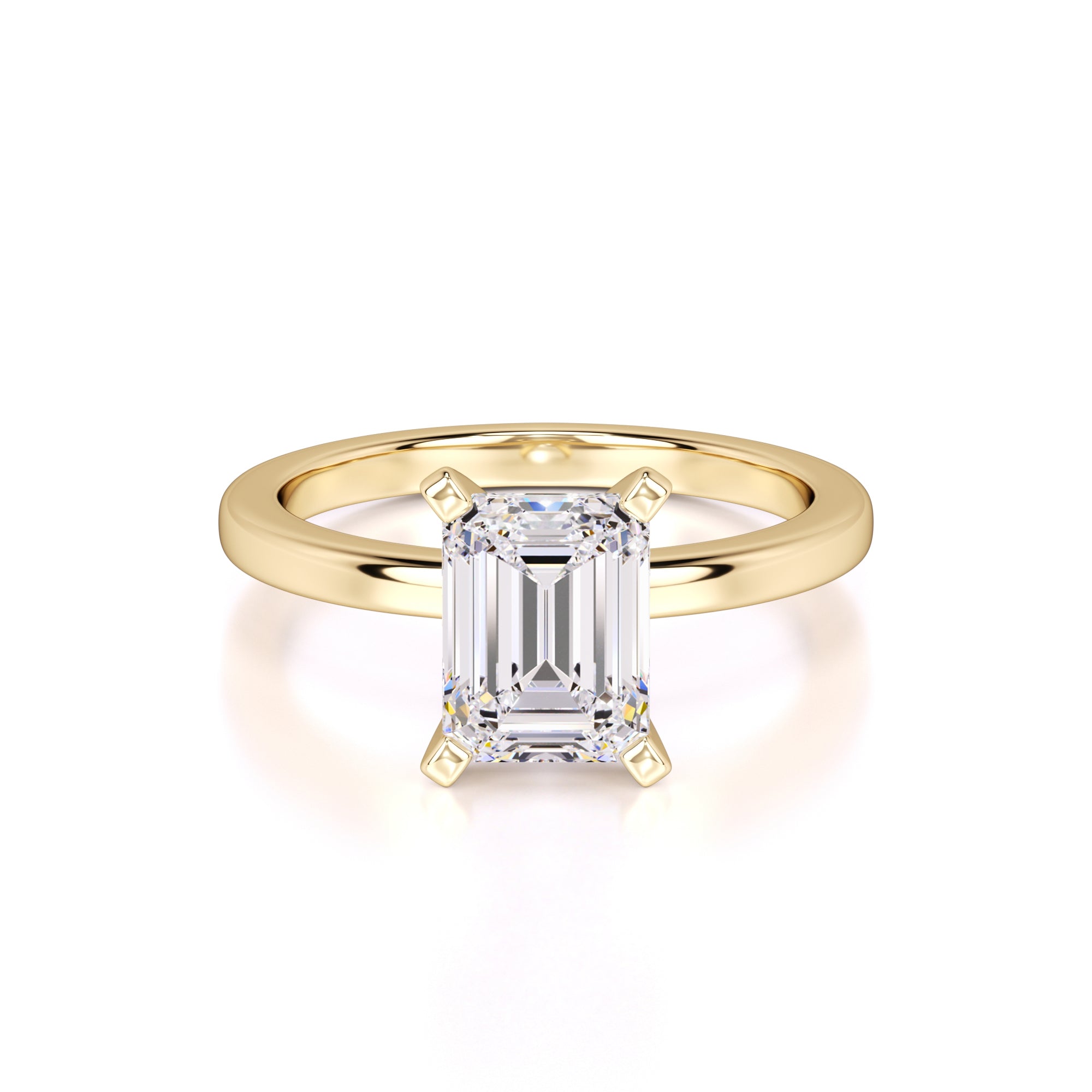 Lilly Lab Grown Diamond Ring | Yellow Gold | 1