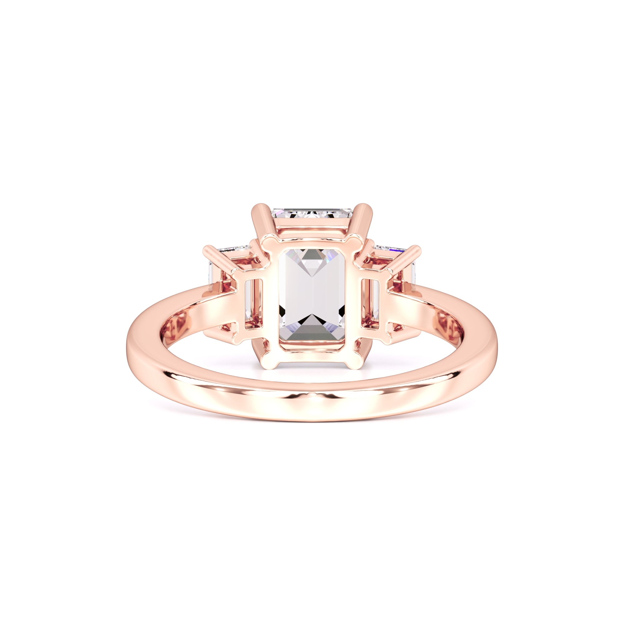 Rayna Moissanite & Lab Grown Diamond Ring | Rose Gold | 3