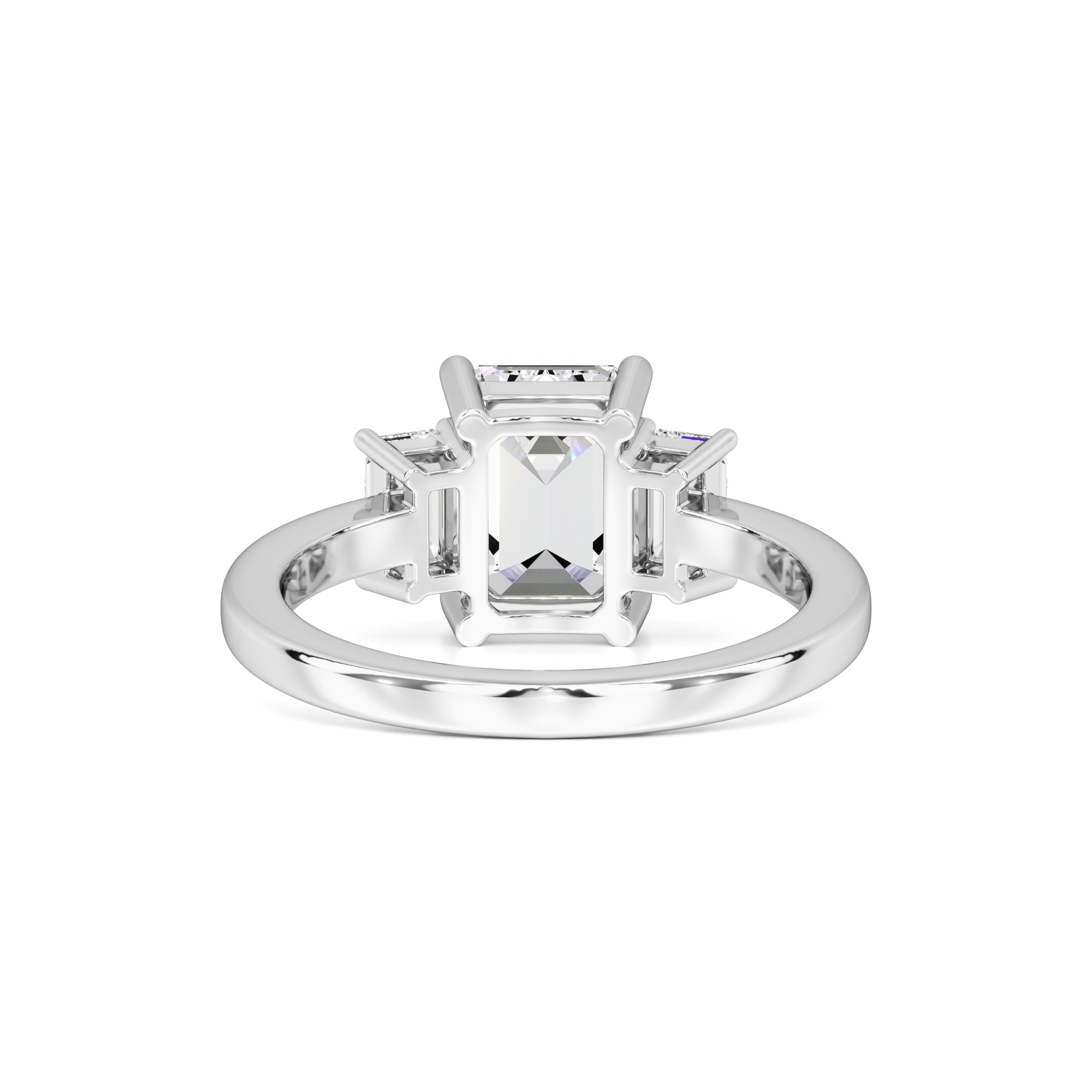 Rayna Moissanite & Lab Grown Diamond Ring | White Gold | 3
